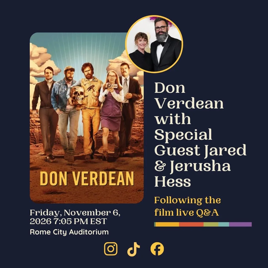 DON VERDEAN IS COMING TO RIFF!
Catch the hilarious Don Verdean on Friday, November 6 at the Rome City Auditorium, followed by a LIVE Q&amp;A with writers &amp; directors Jared and Jerusha Hess! 🎥
Come for the comedy. Stay for the conversation with t