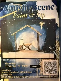 Winter Nativity Paint &amp; Sip