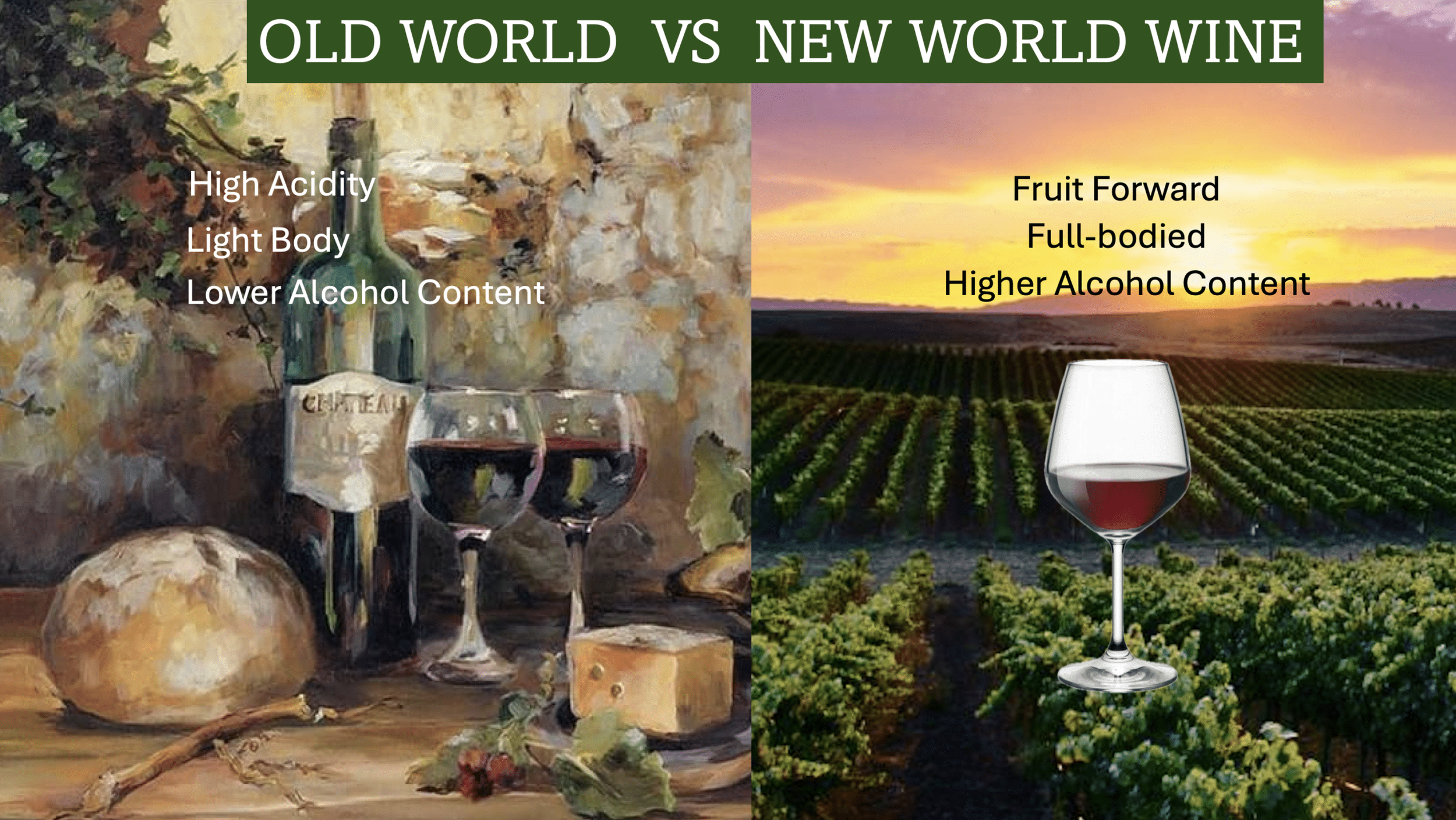 11-12 Old World vs. New World Holiday Edition Wine Tasting