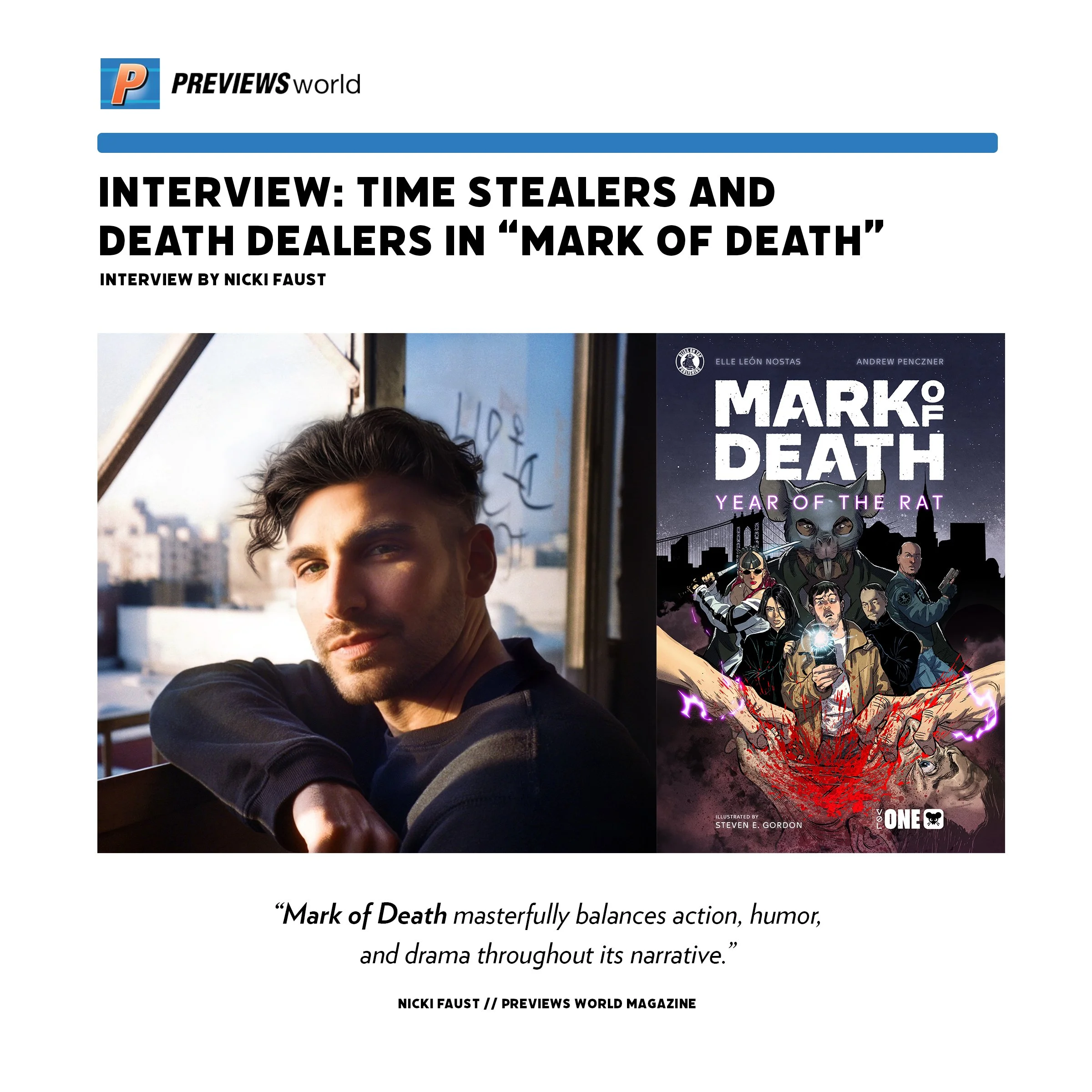 Author Elle León Nostas - Mark Of Death Comic Interview