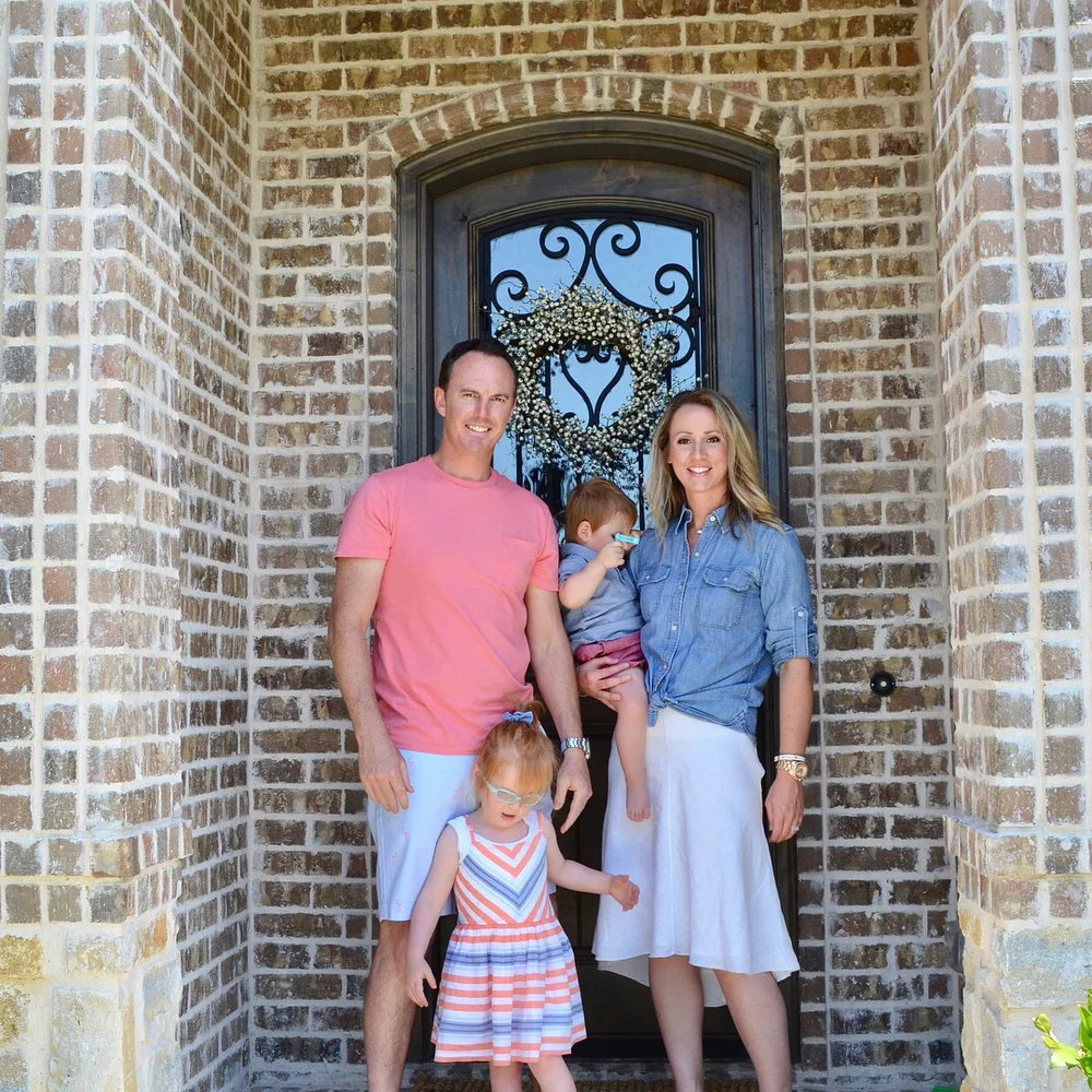 My family on our front porch