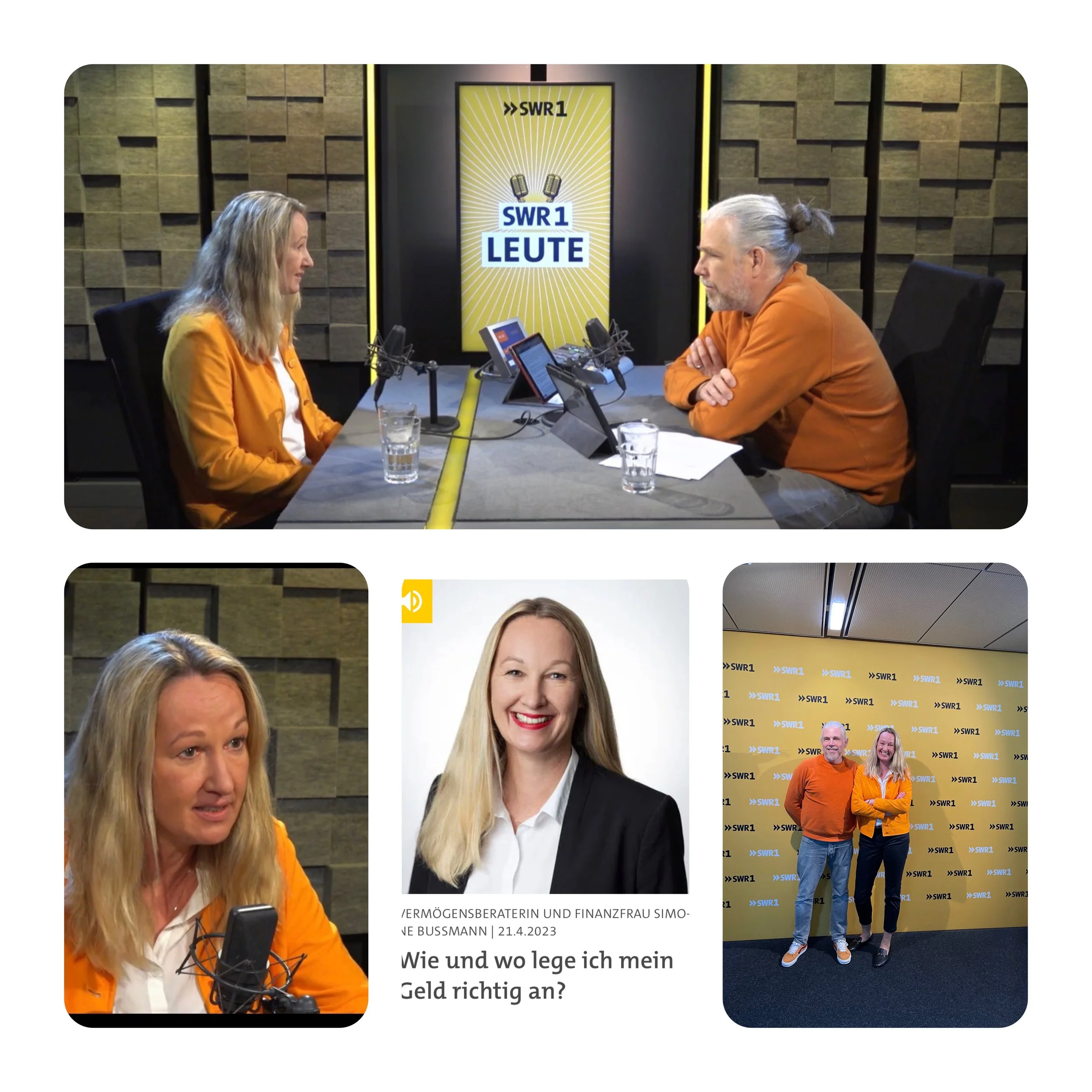 Zu Gast beim SWR1Leute Talk !  Banken, Finanzanlagen für Frauen und GirlsDay