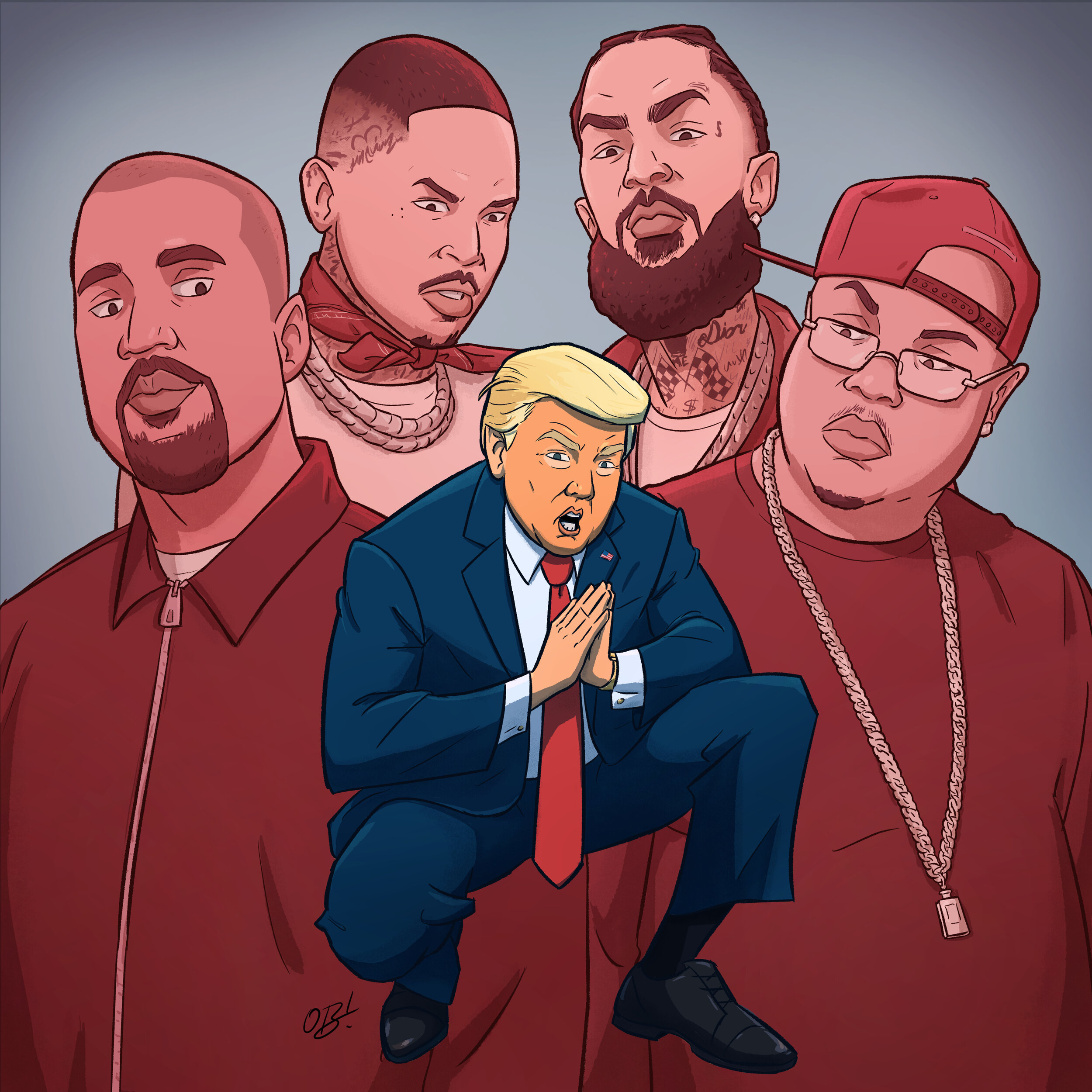 Three decades of rappers name-dropping the president, and what it all means