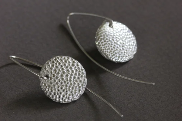 Lentil Bead / Fine Silver