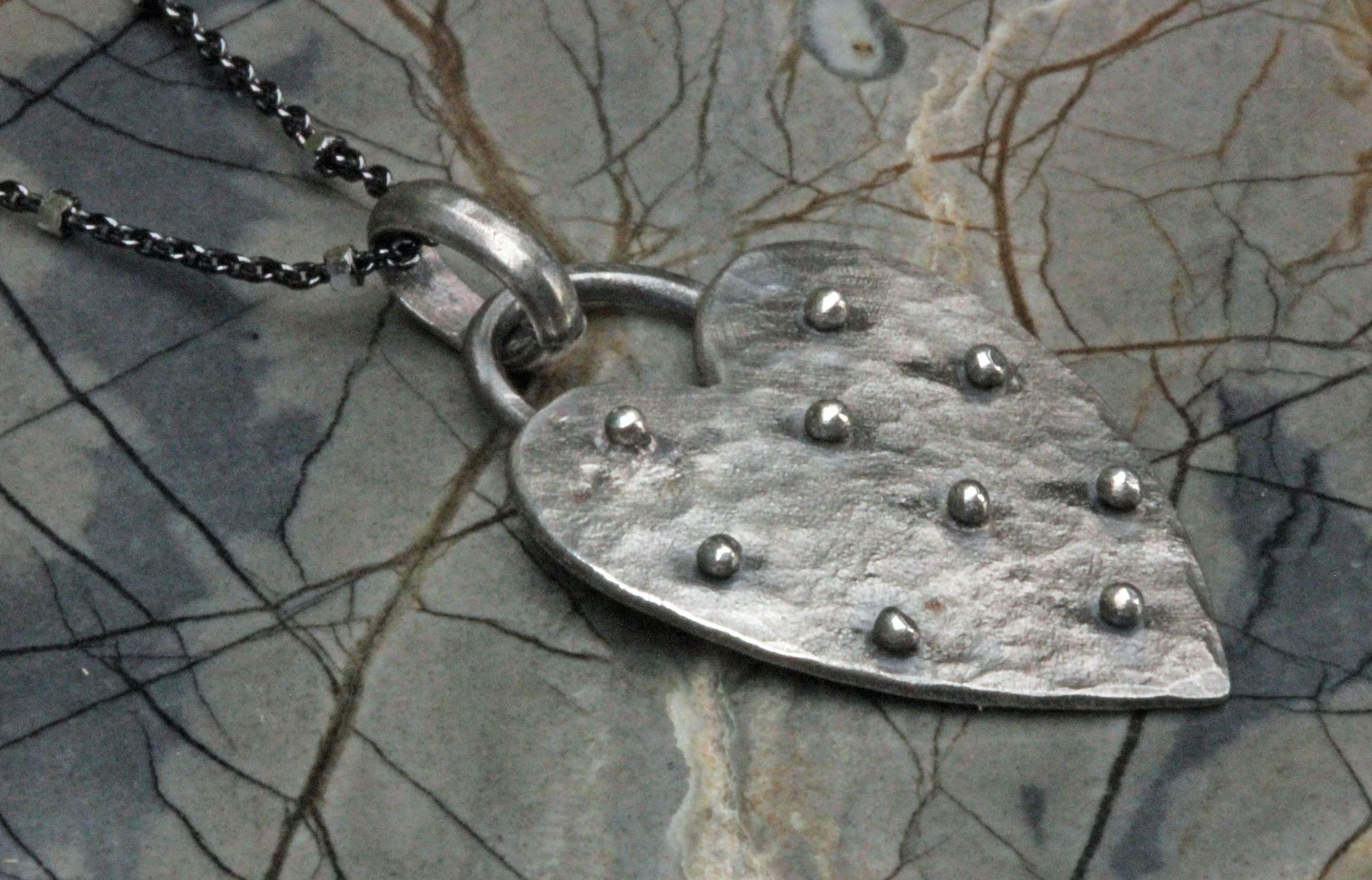 Heart Necklace Sterling Silver