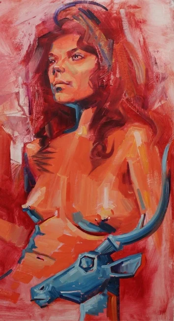 Oil on panel, 2017