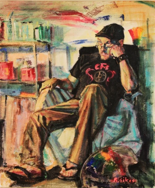 "self Portrait", 2015, acrylic on canvas
