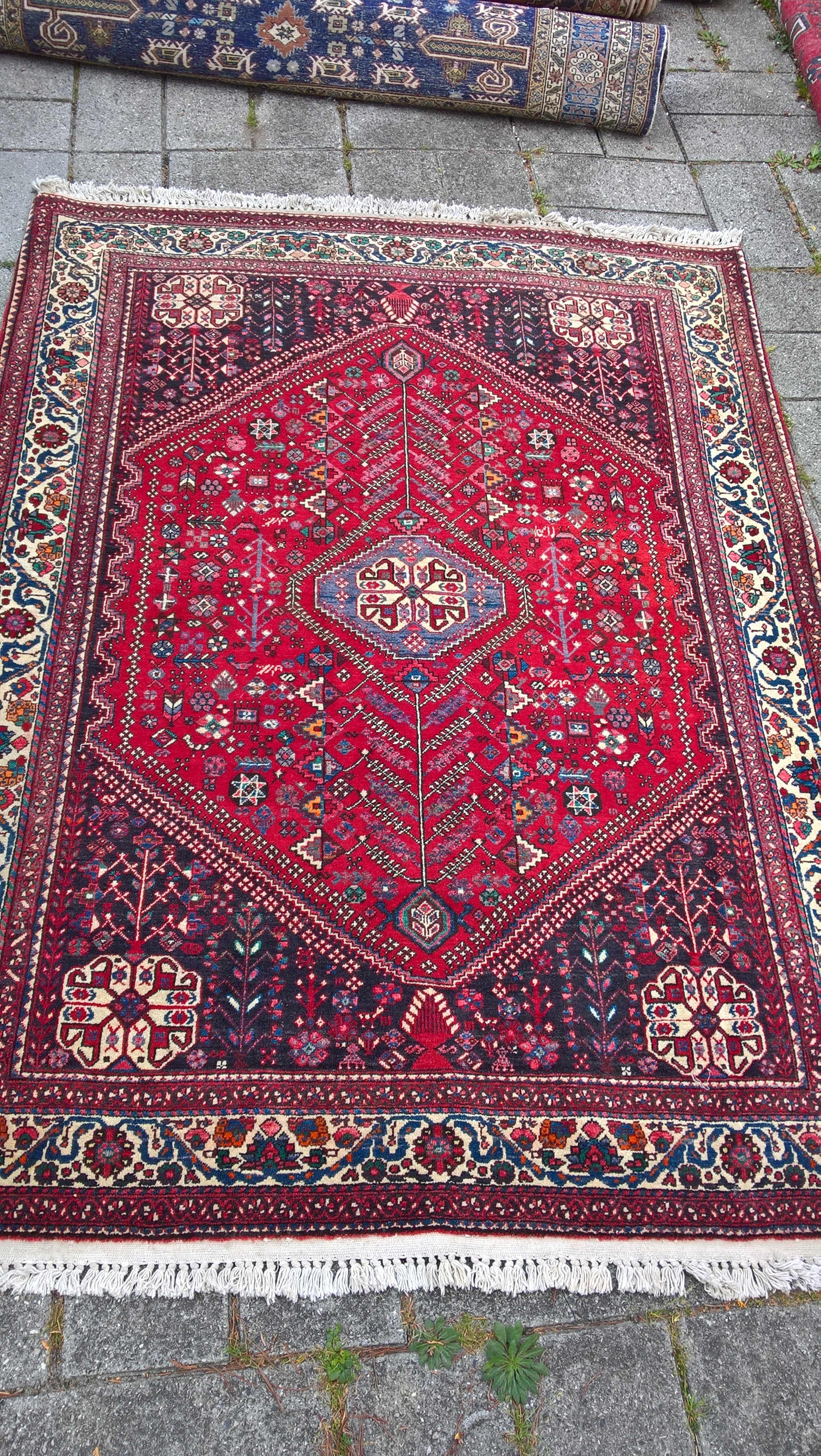 Flot stort tæppe fra Abadeh 205 x 154 cm