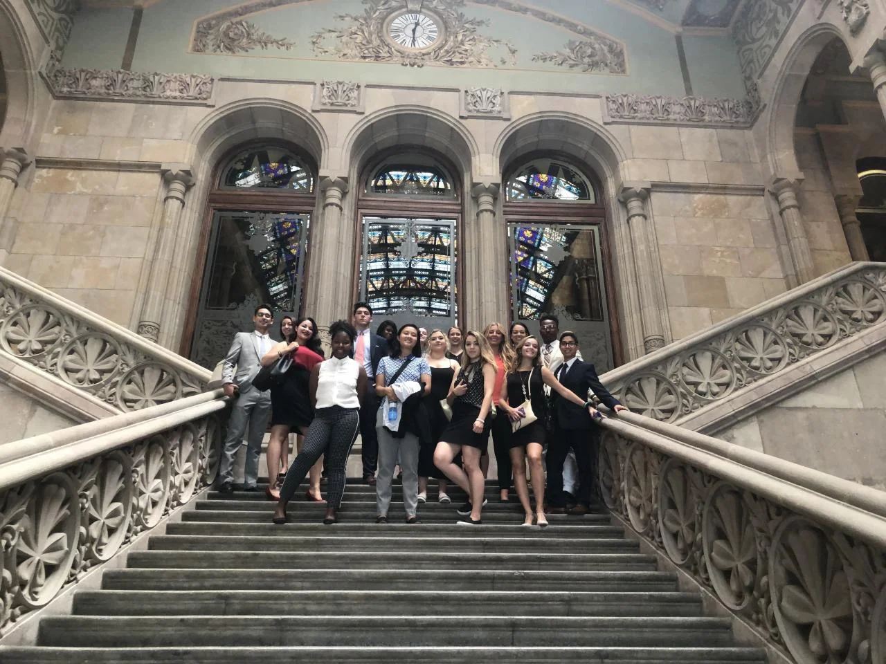 Jenna and her Fellows in Barcelona