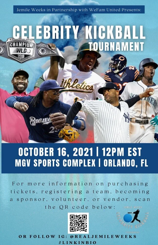 Jemile Weeks Celebrity Kickball Tournament