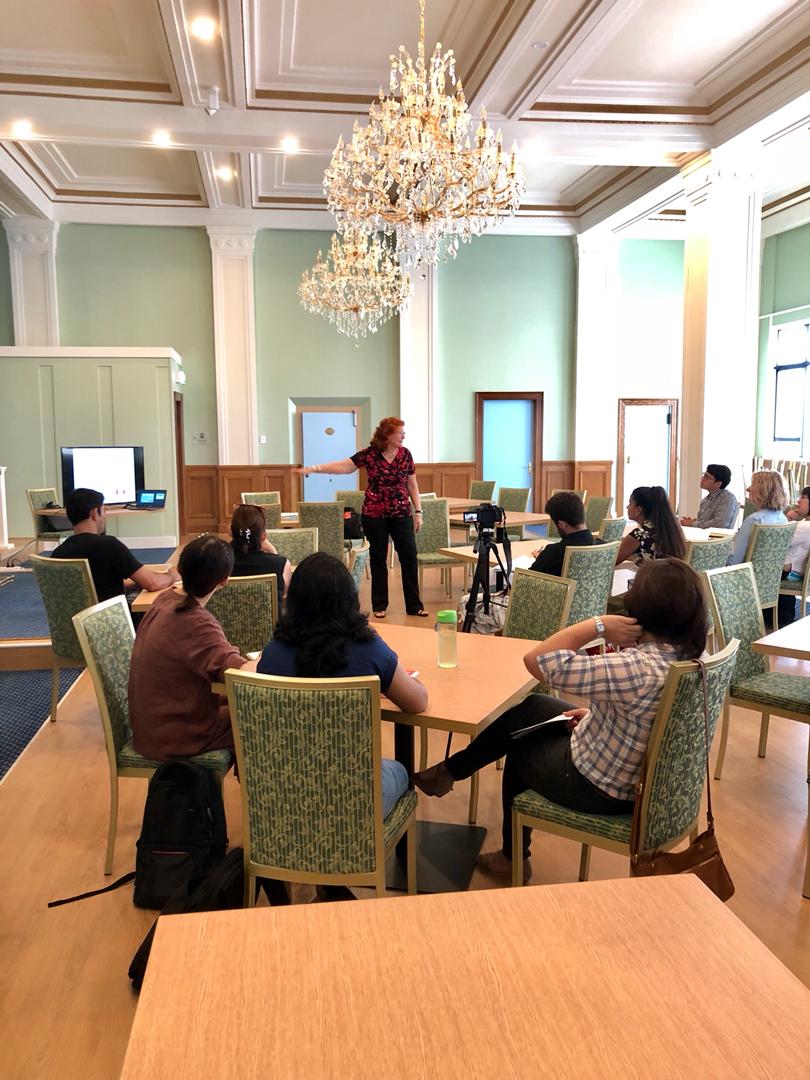 Professor Bak conducts a workshop with learners, some of whom may elect to be supervised by Professor Bak in order to complete thesis or research project requirements later in 2018.