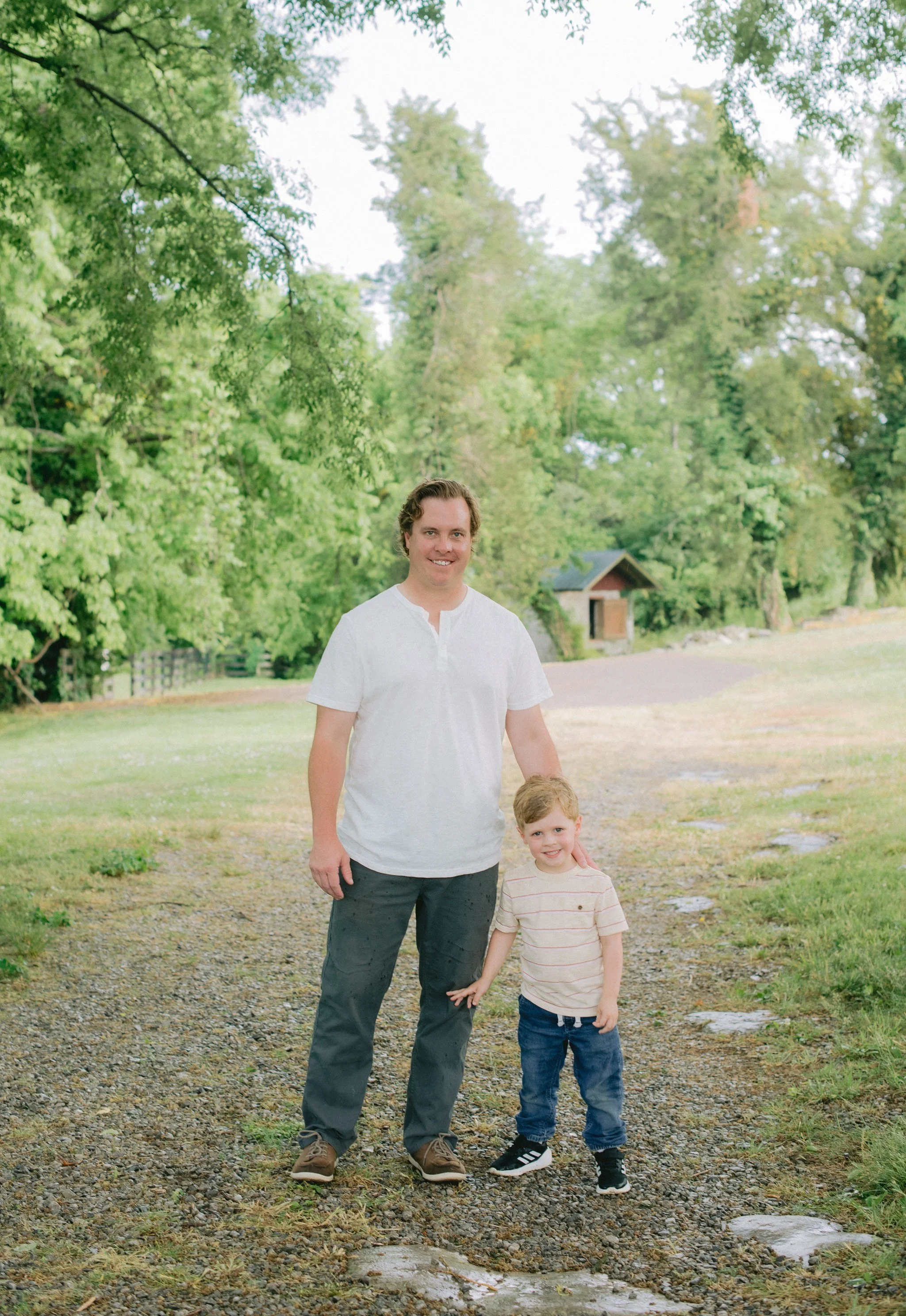 Father and son portrait