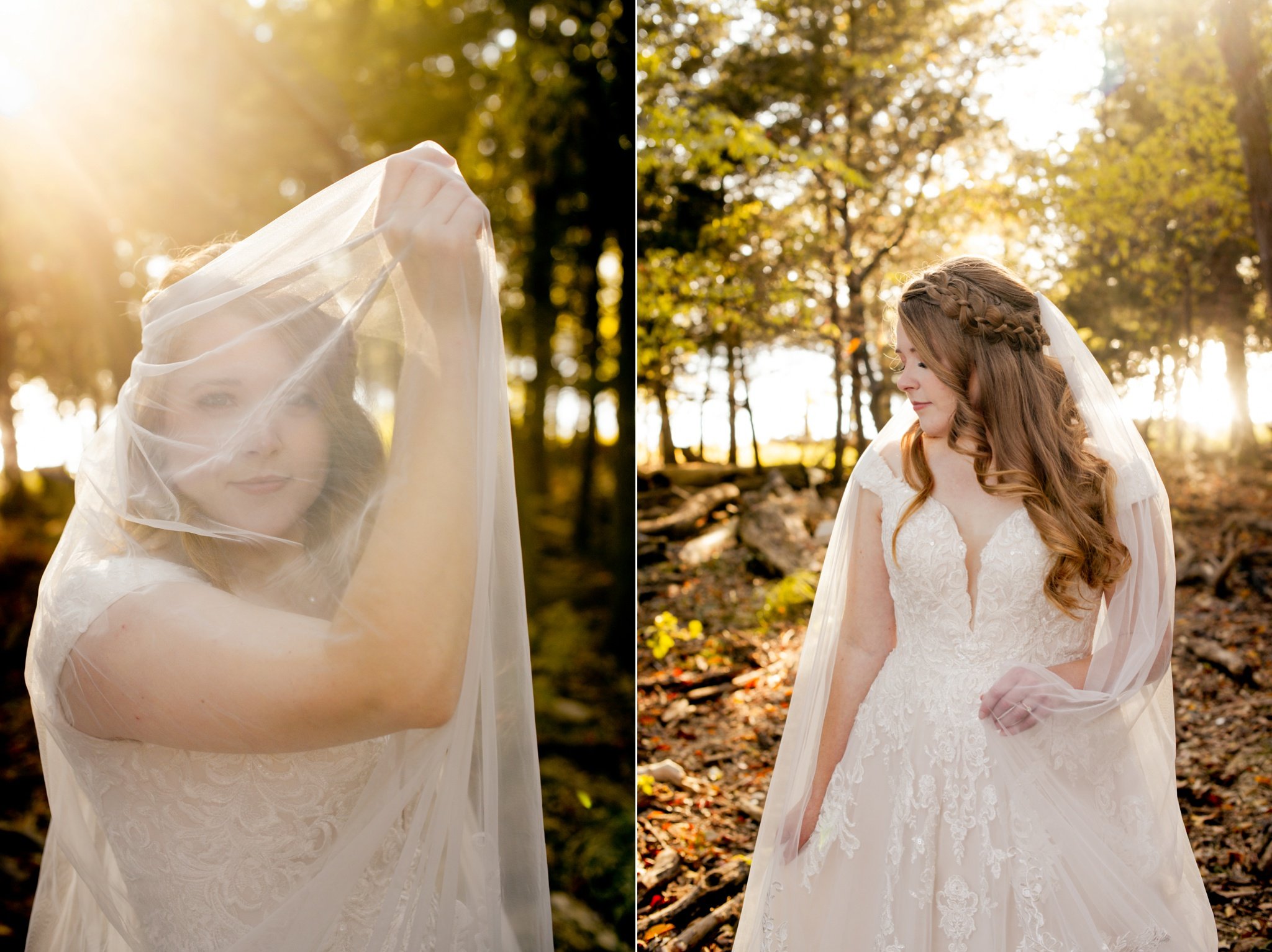 fall bridal session in nashville