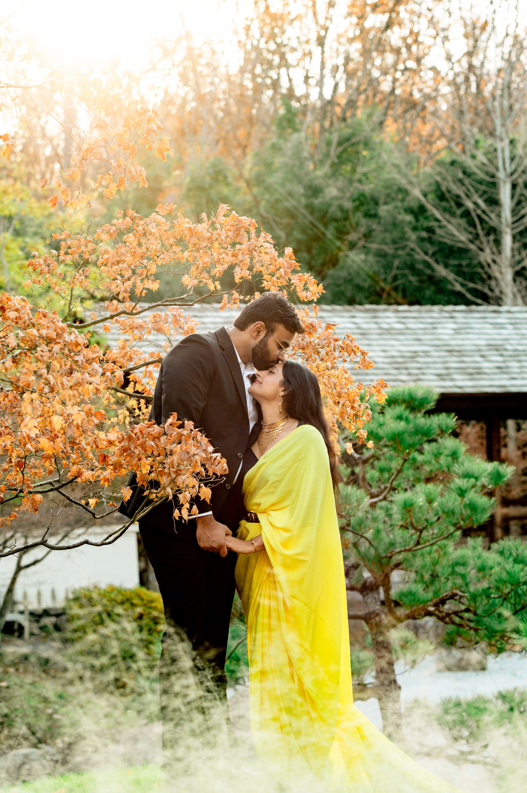 tn engagement session with fall colors