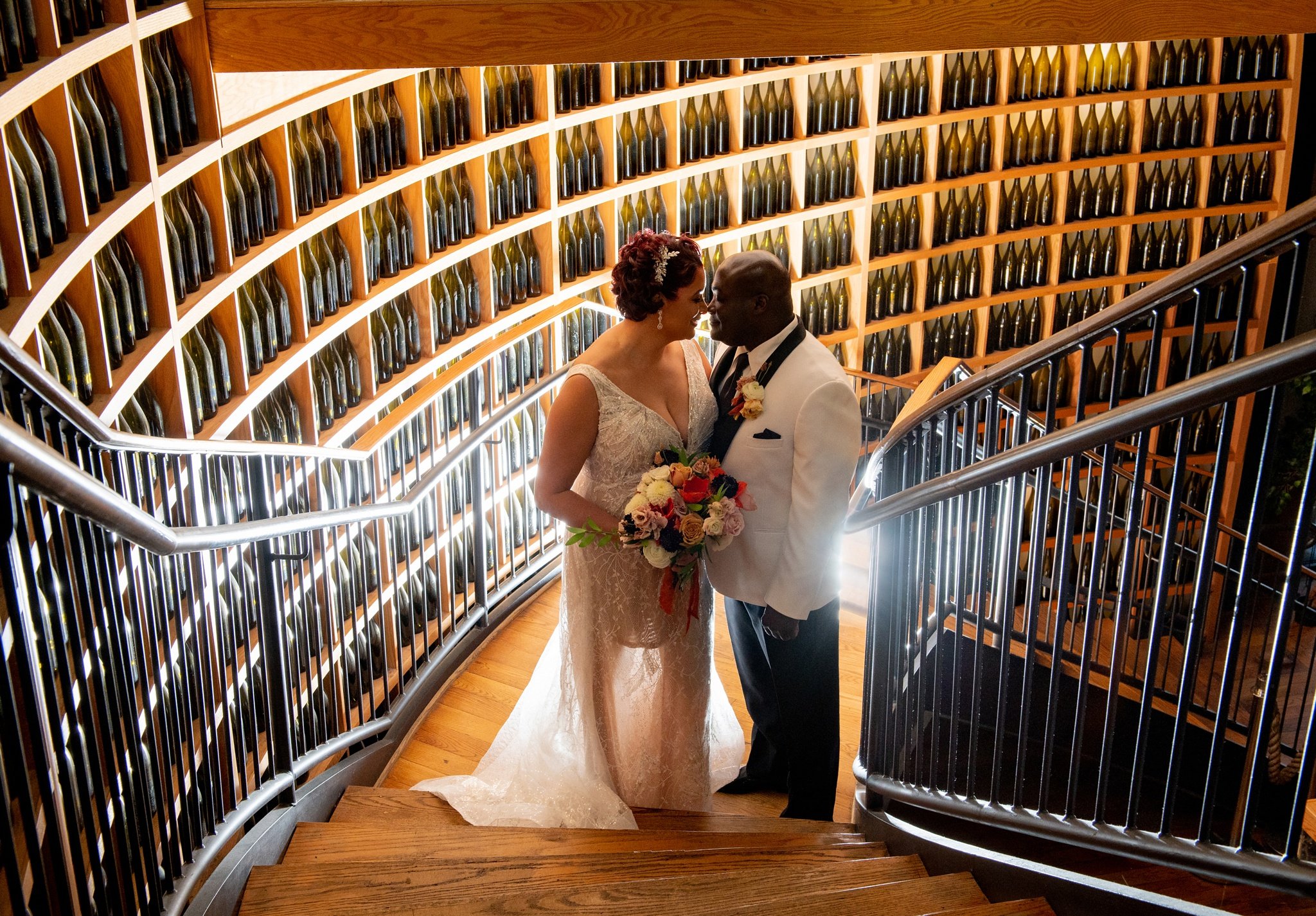city winery wedding portraits