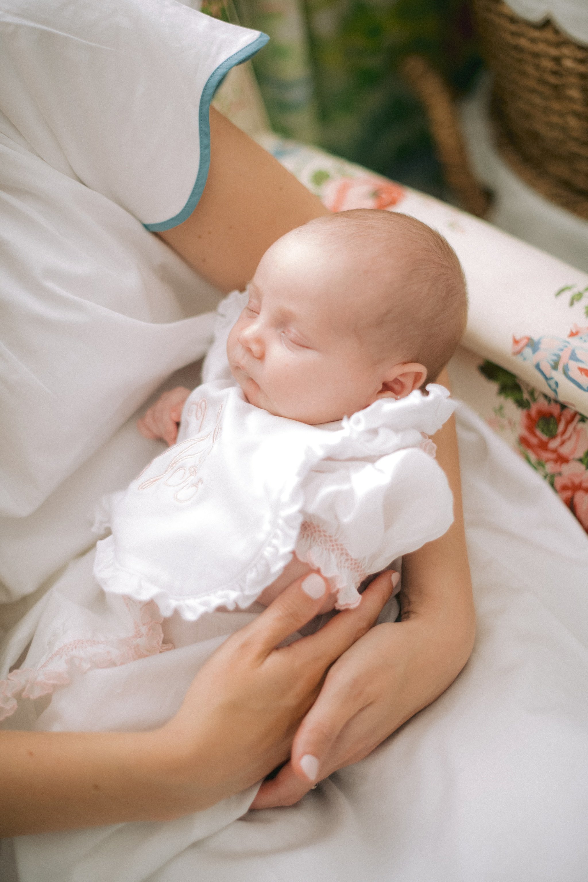 candid newborn portrait