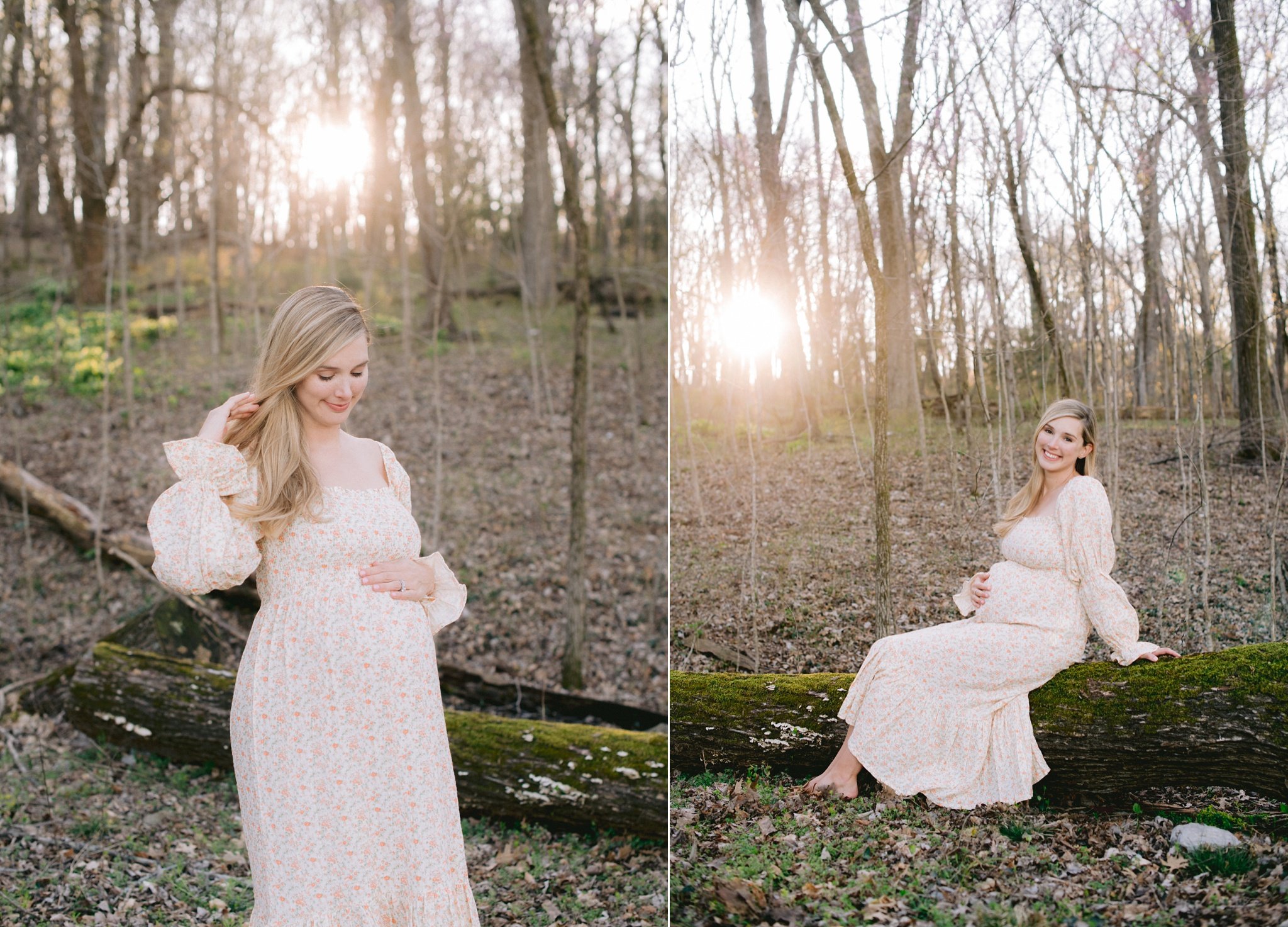 maternity session in forest