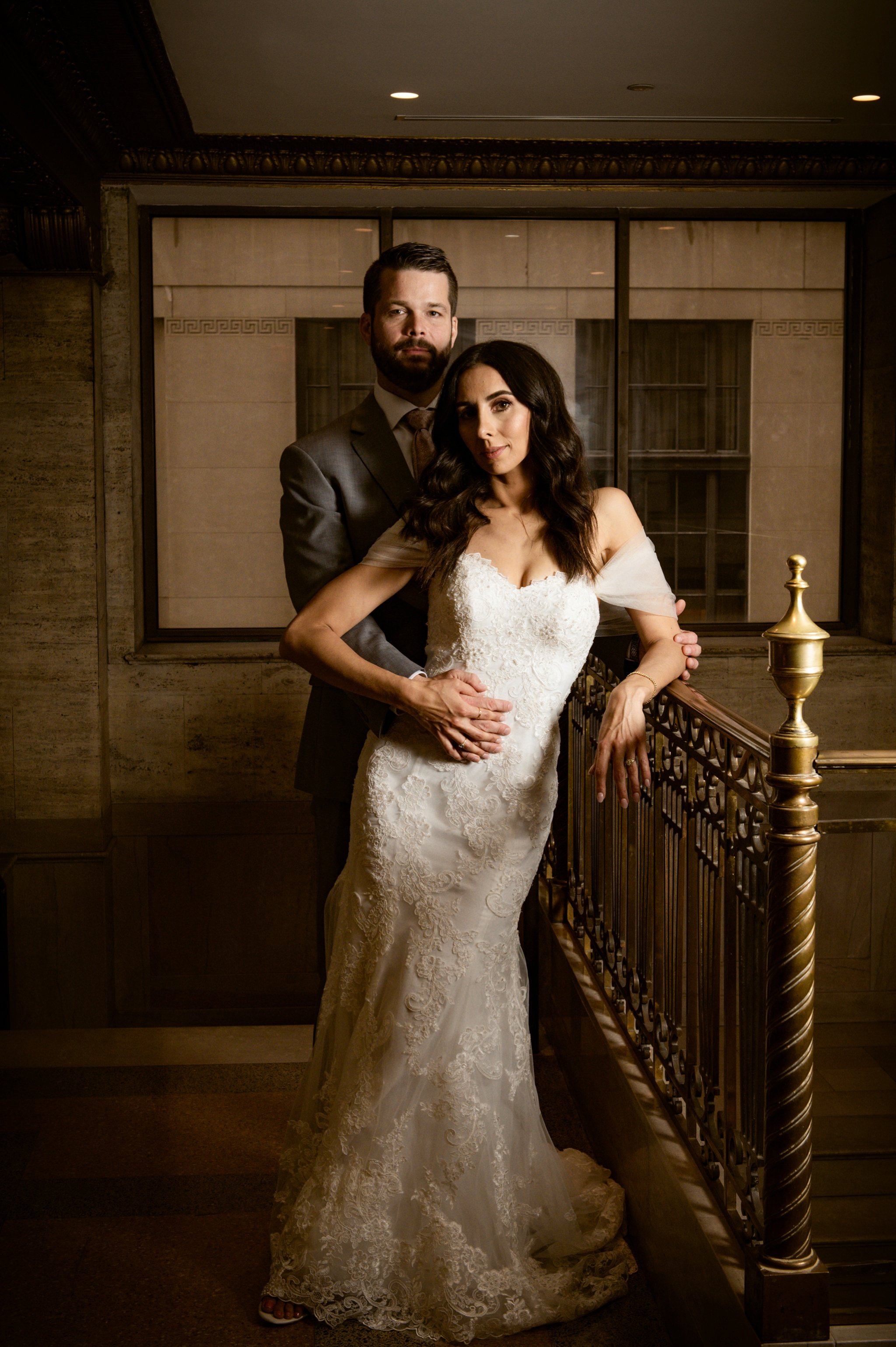 editorial inspired wedding portrait in nashville