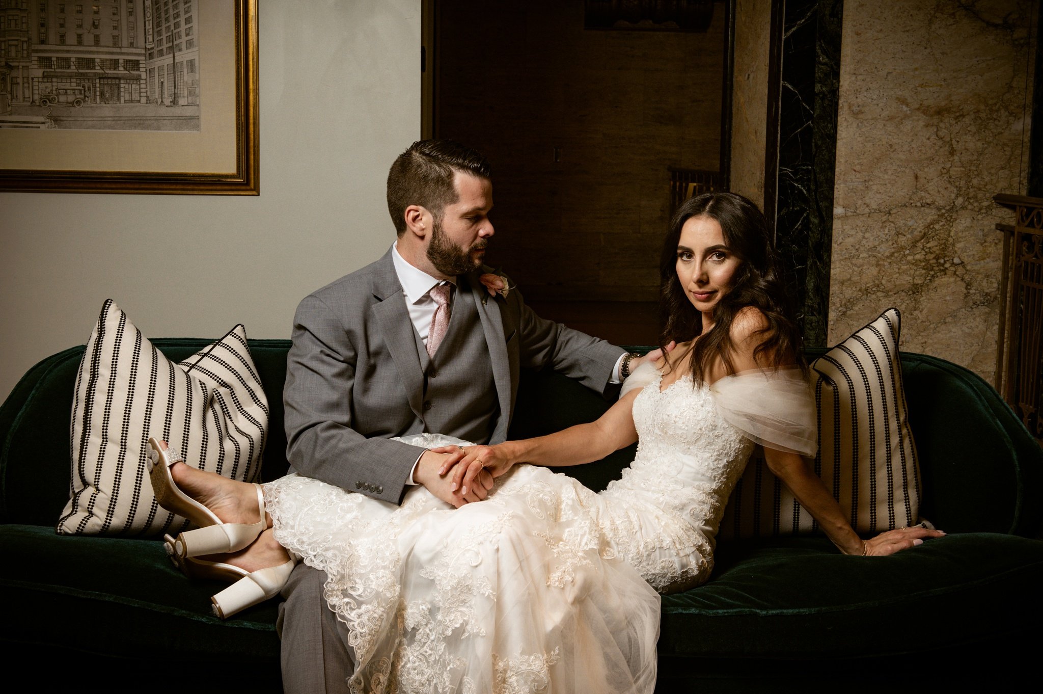 editorial wedding photo in noelle nashville