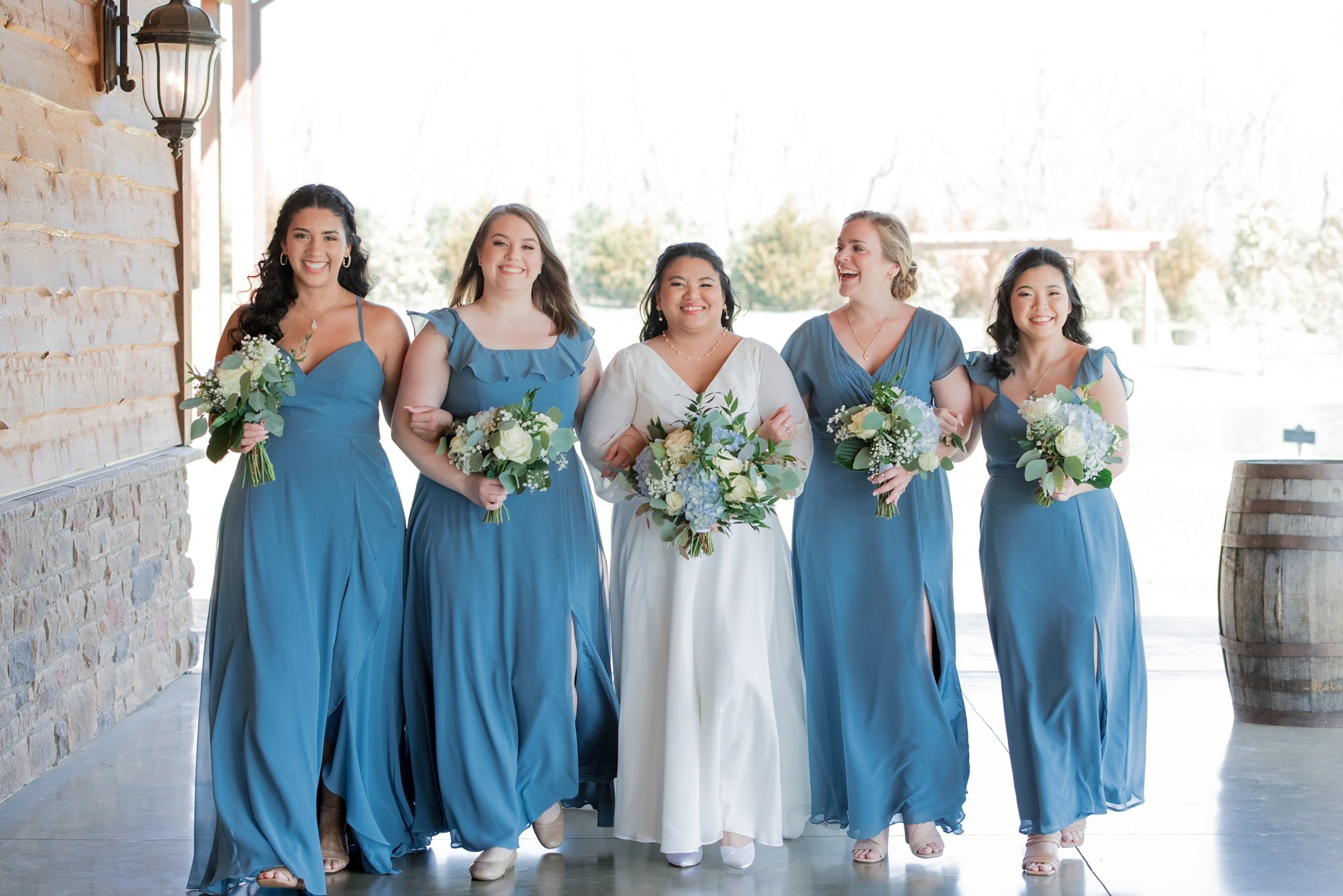 bridesmaids at sycamore farms