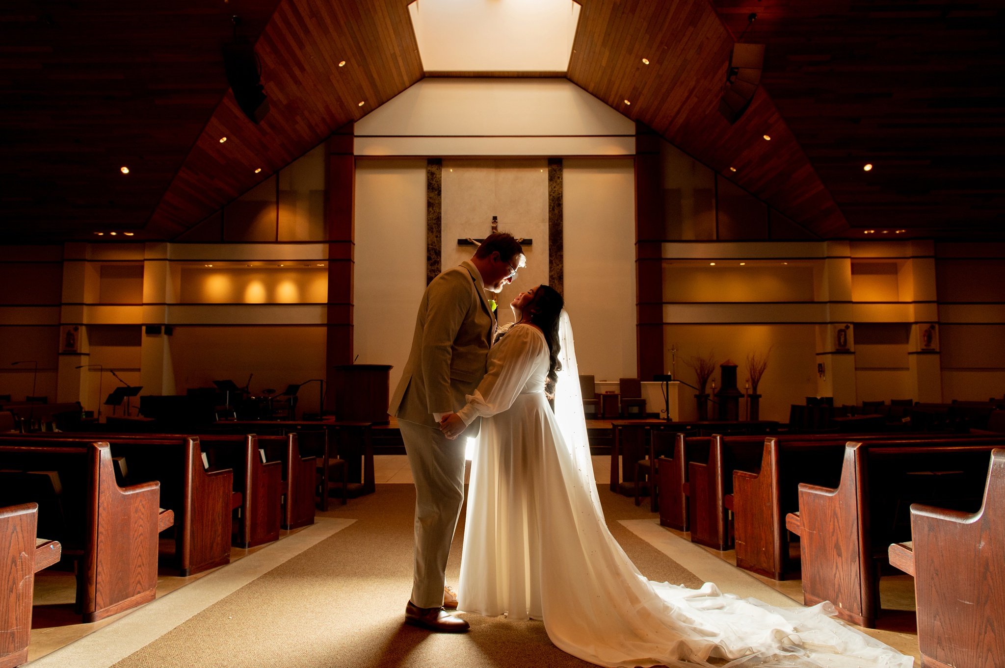 dramatic wedding portrait in arrington tn