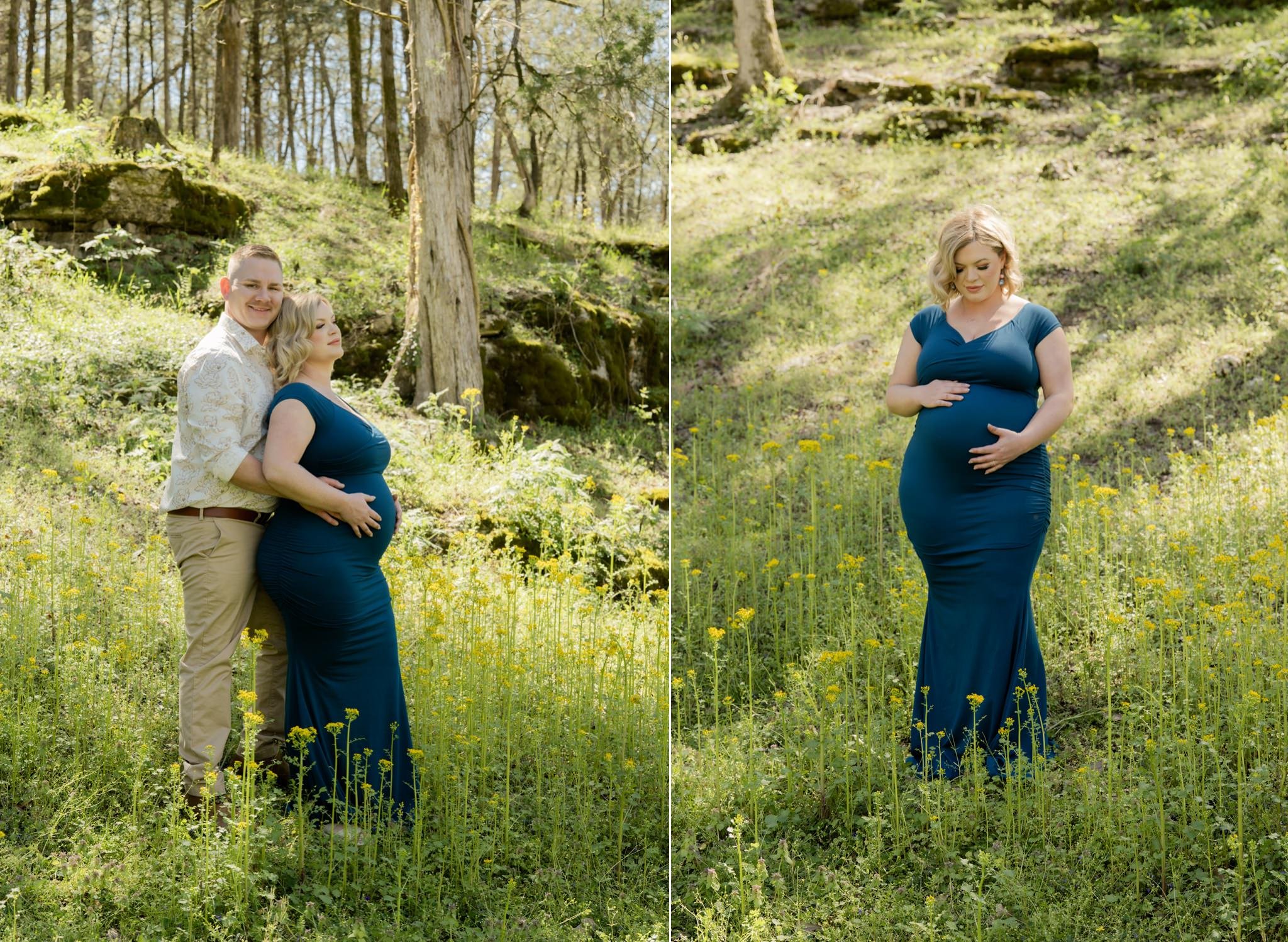 maternity session in the woods