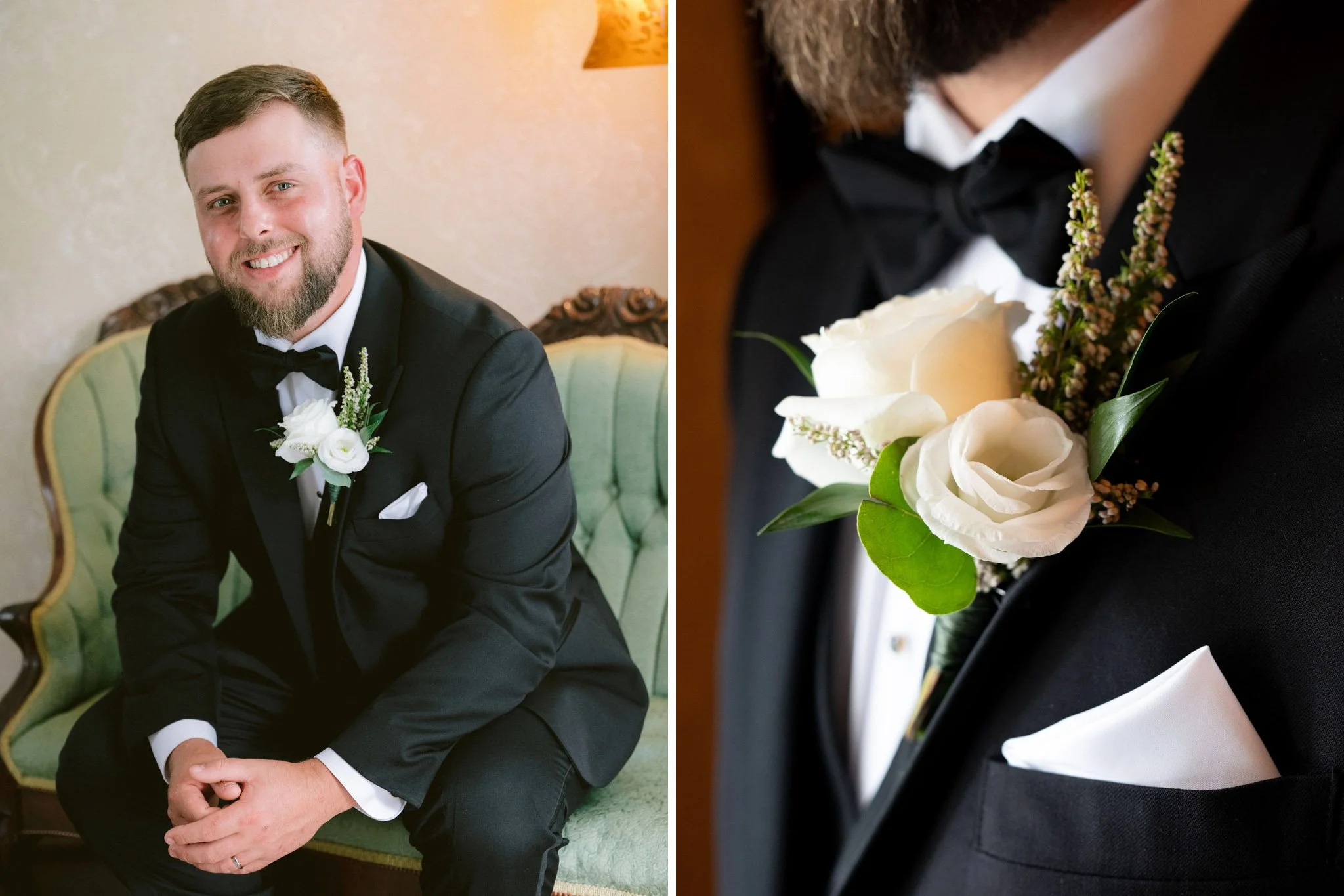 groom portrait at Macca Villa