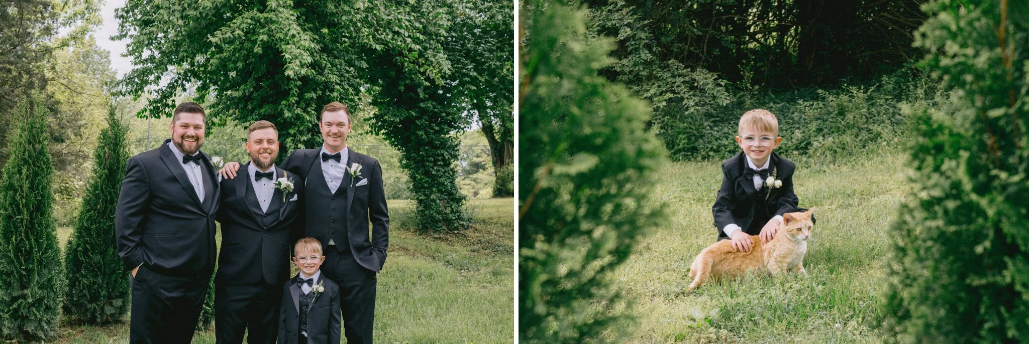 groomsmen portraits at Macca Villa