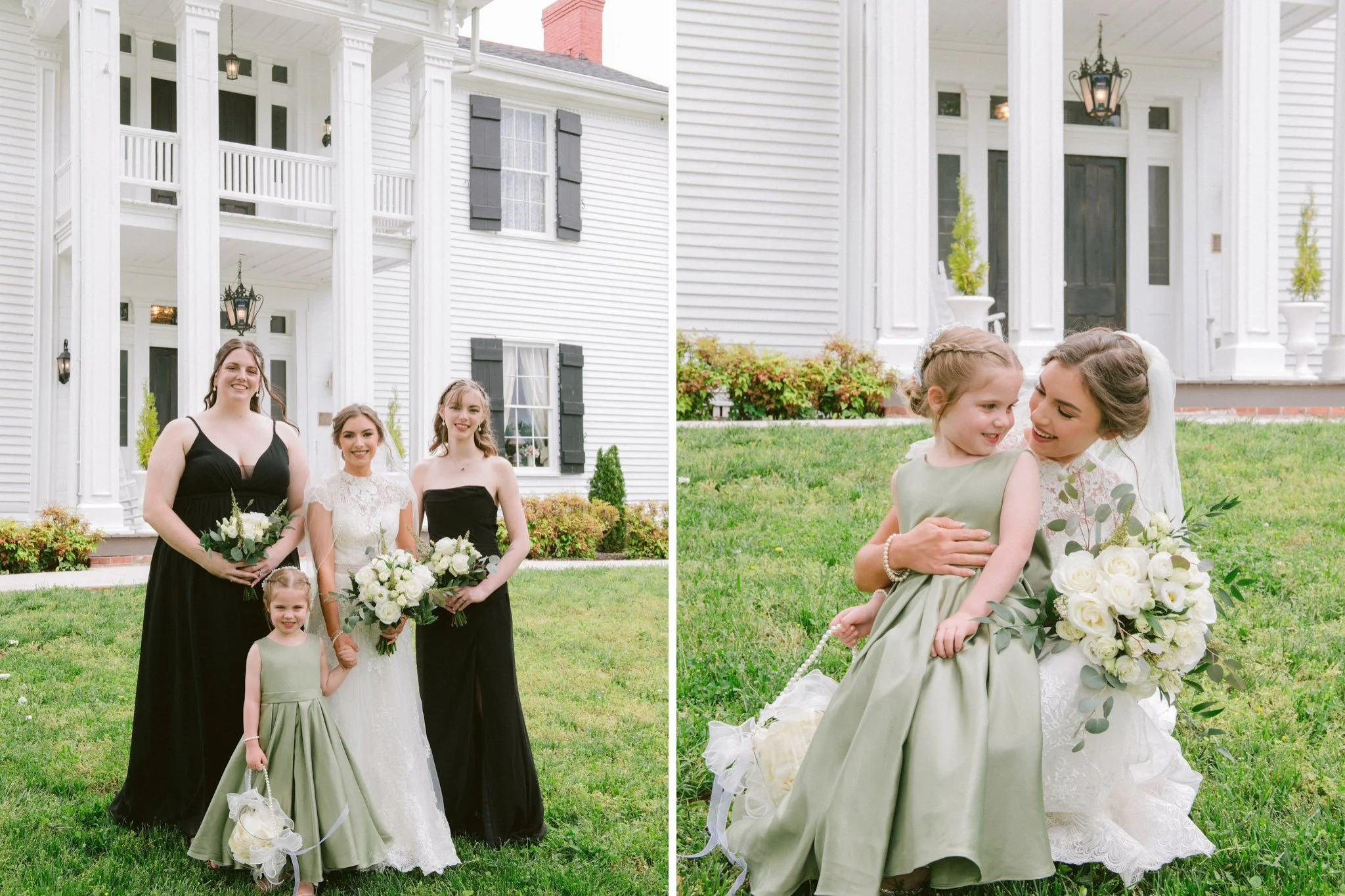 bridesmaid portraits at Macca Villa
