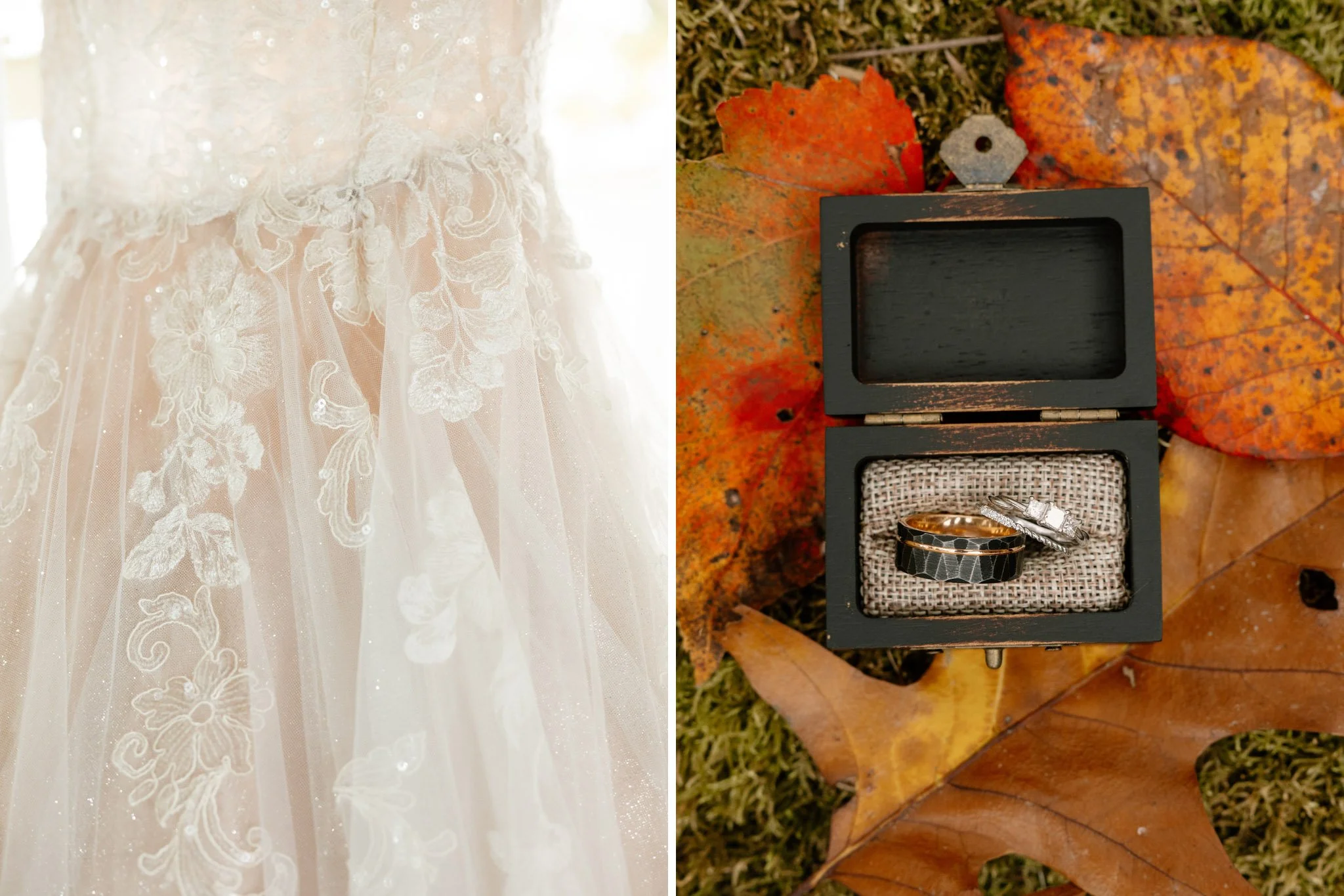 fall wedding details