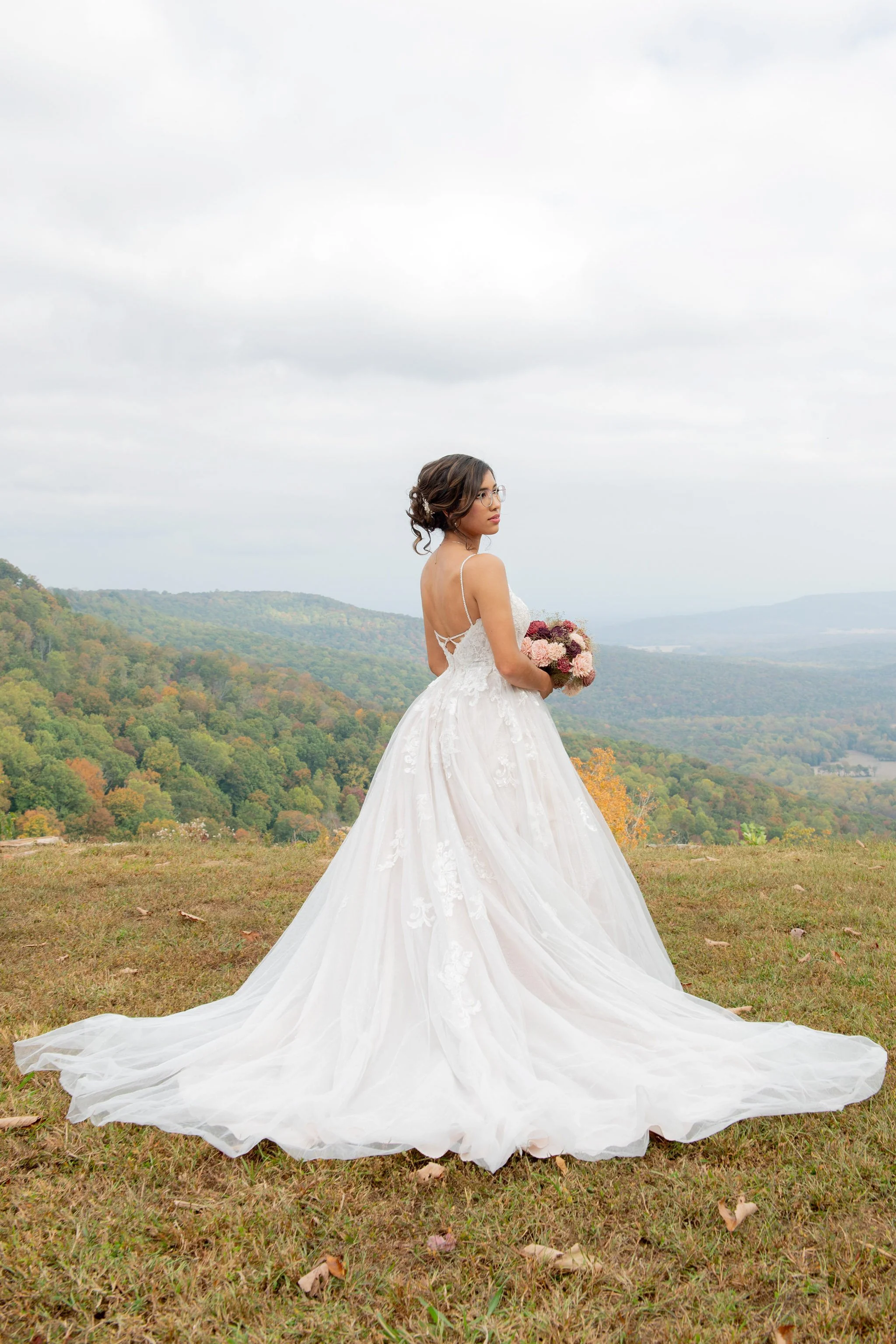 The Glass House bridal portrait