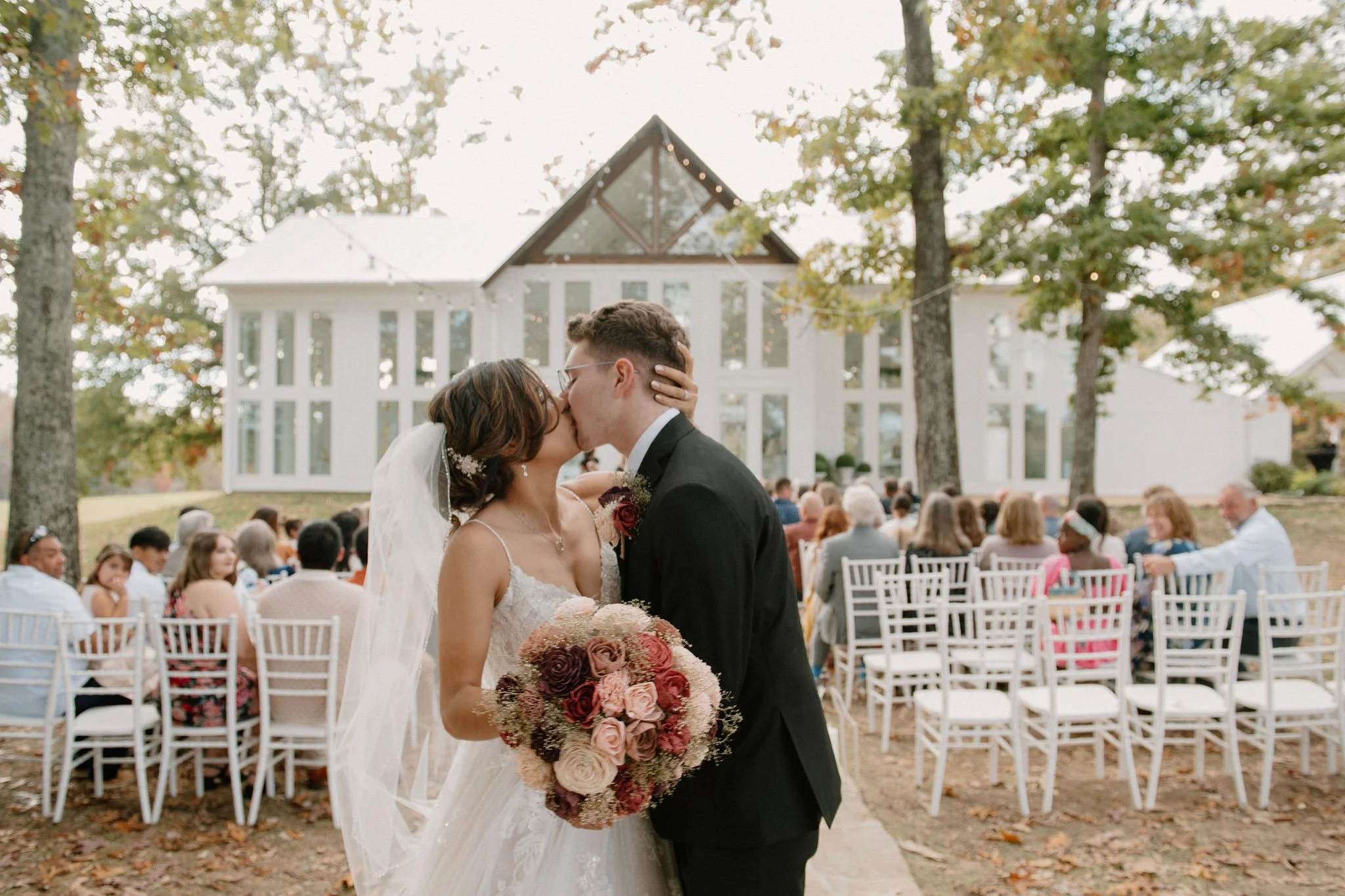 The Glass House wedding processional