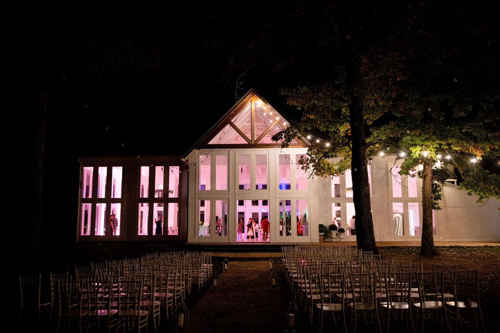 end of the night at The Glass House