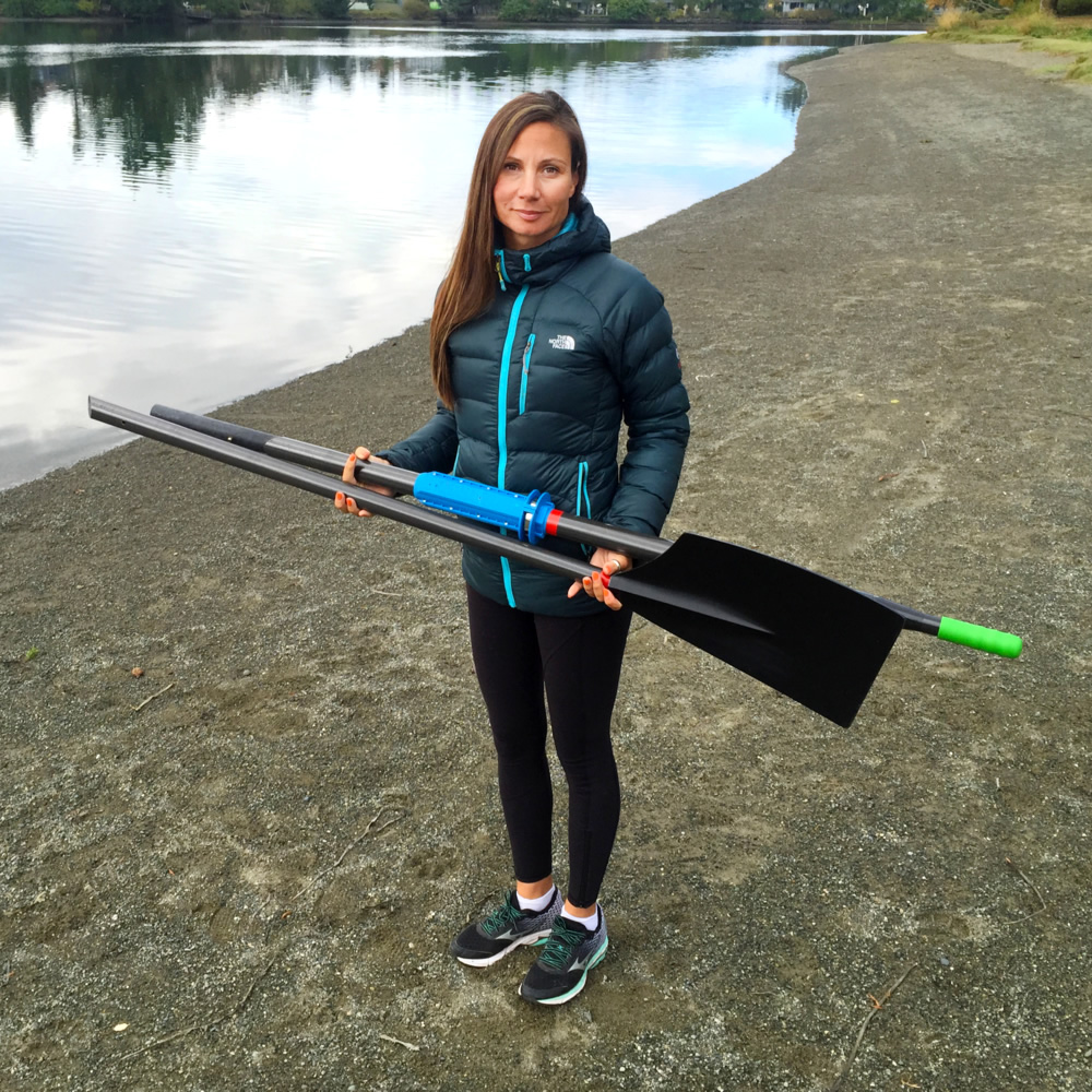 Two Part Carbon Fiber Sculling Oar