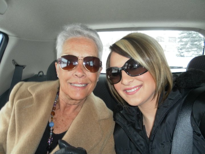 My Nana on our way to visit their old neighborhood