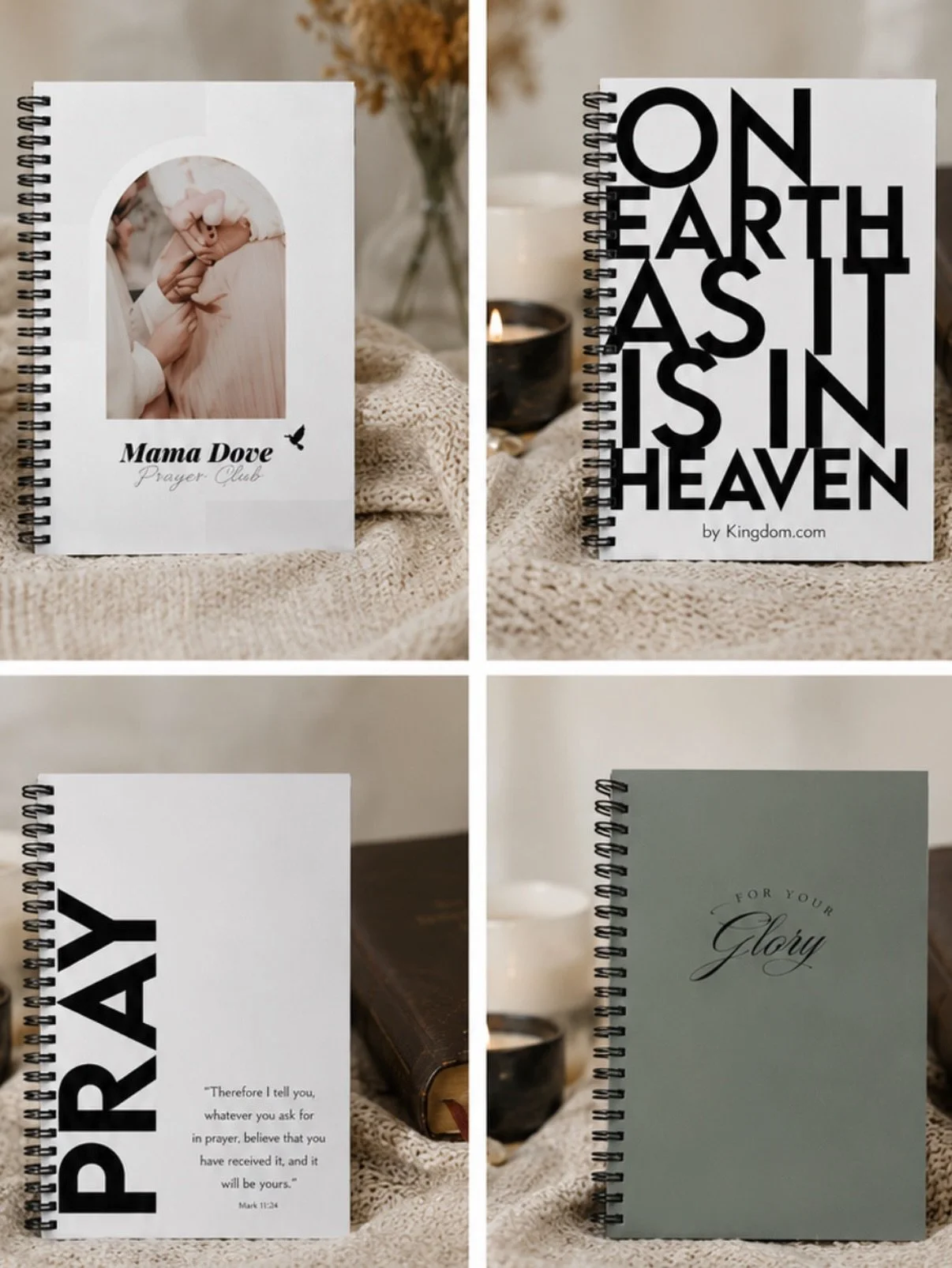 Just In! ⭐️ These prayer journals are live! 

Not just another notebook &mdash; they&rsquo;re unwritten pages containing stories of His glory! 

A place to meet with God, pour out your heart, remember His faithfulness, and make room to hear His voice