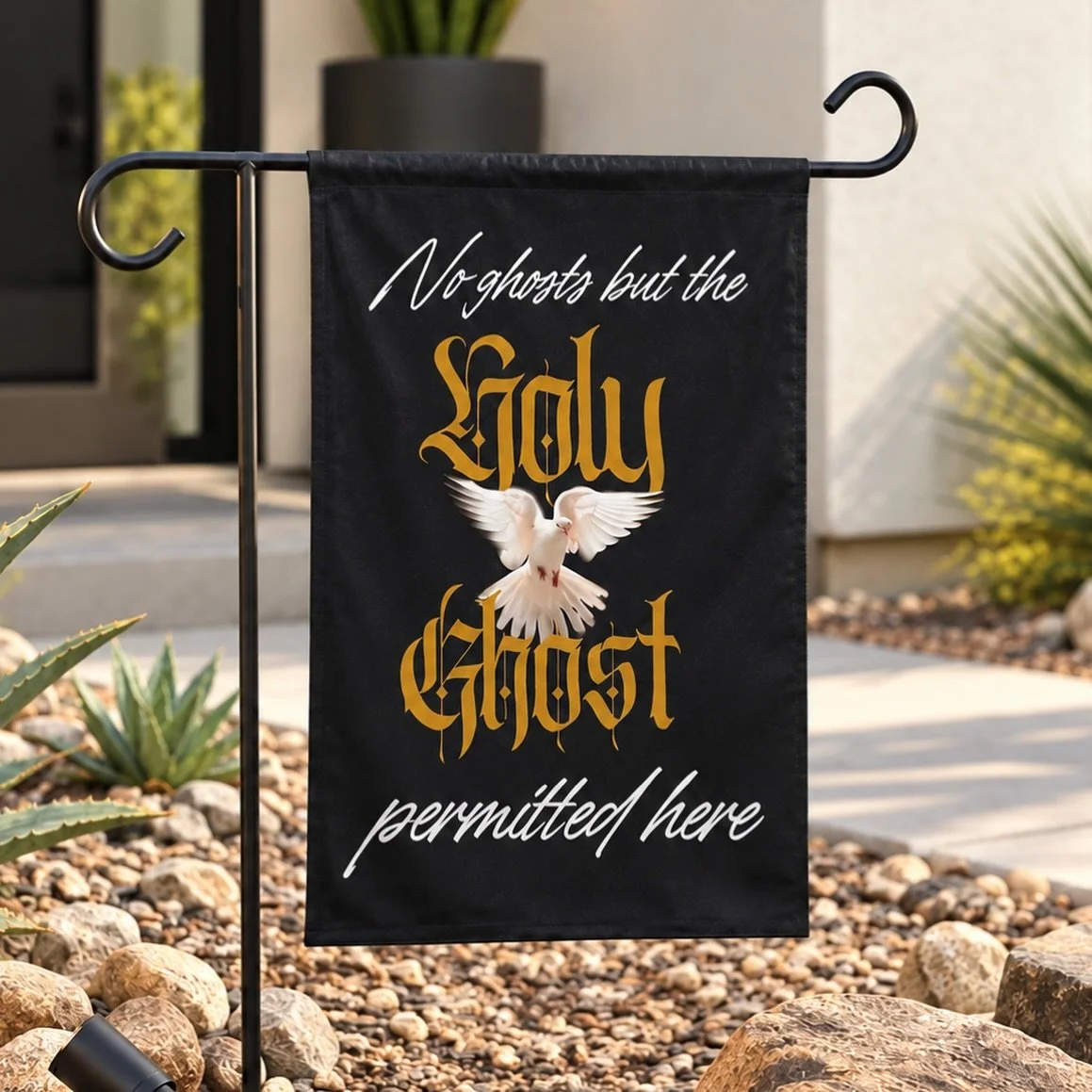 Halloween? Nah. ✋ We side with Heaven, not hell. We glorify Jesus + LIFE&mdash;not demons + death. 🔥

🏡 A declaration that this home is HOLY GROUND.

&ldquo;No Ghosts but the Holy Ghost&rdquo; + &ldquo;No Spirits but the Holy Spirit Permitted Here&