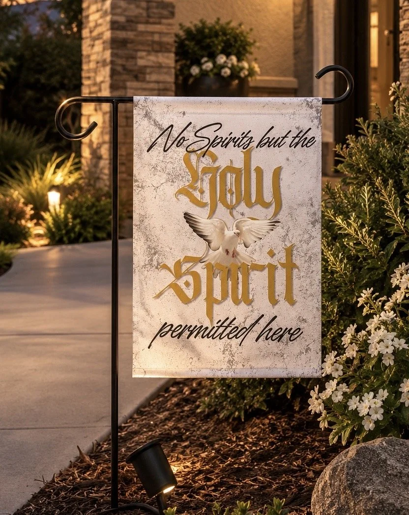 "No Spirit but the Holy Spirit" Garden Banner — Outdoor Flag