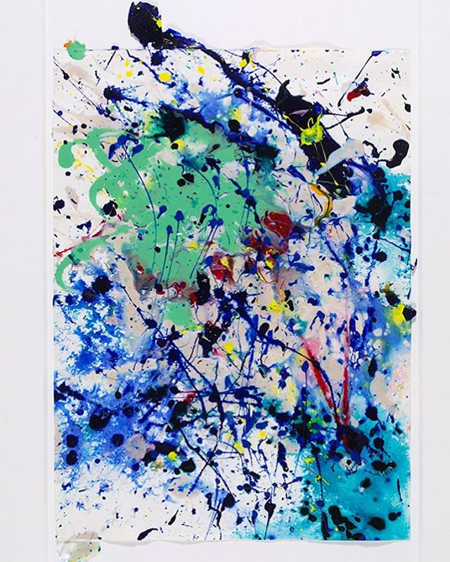 Available now. DM for more info! #samfrancis #1990s #acryliconpaper #abstractart #abstractexpressionism #art