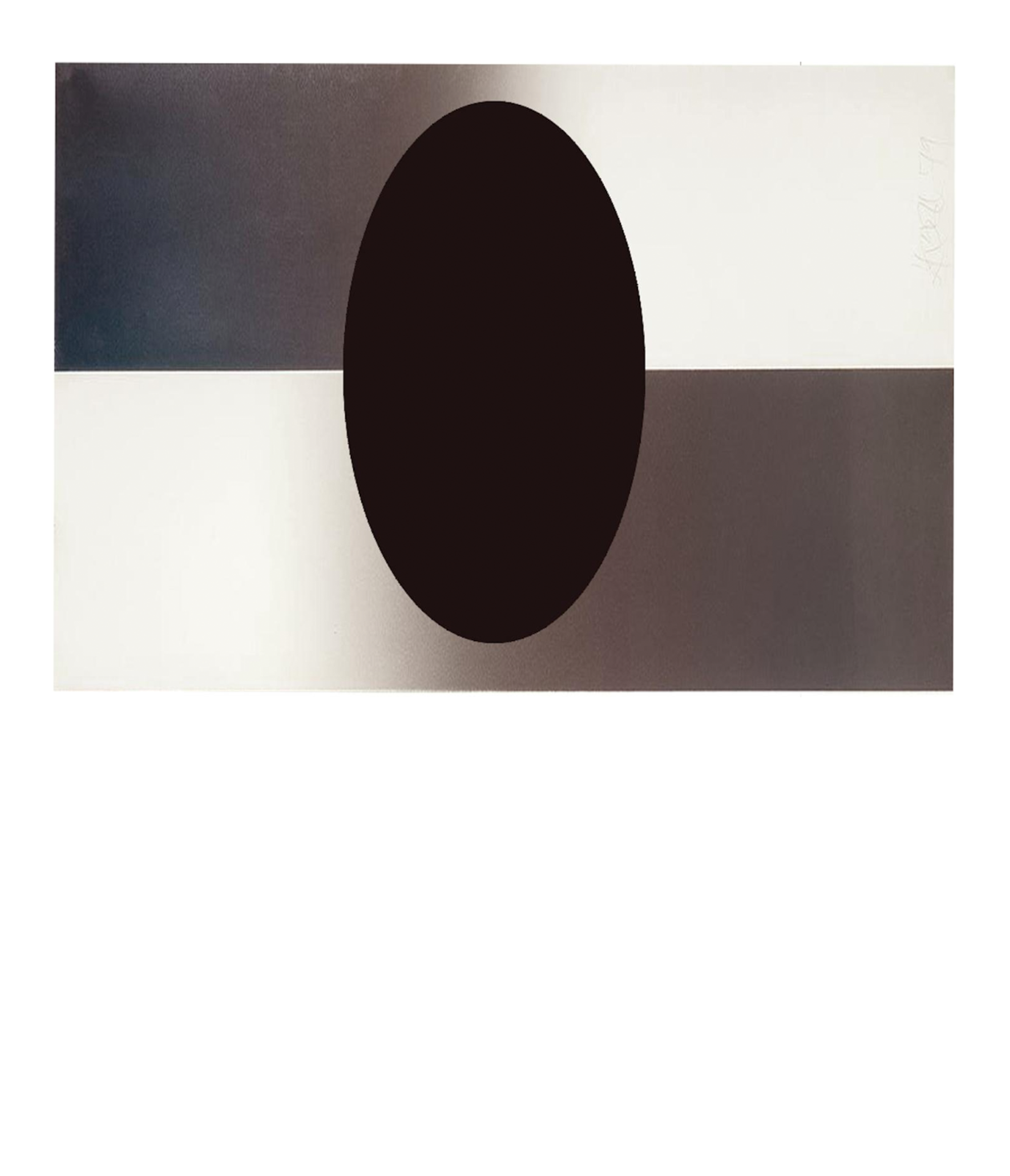Untitled (Horizontal Fade Ellipse), 1984