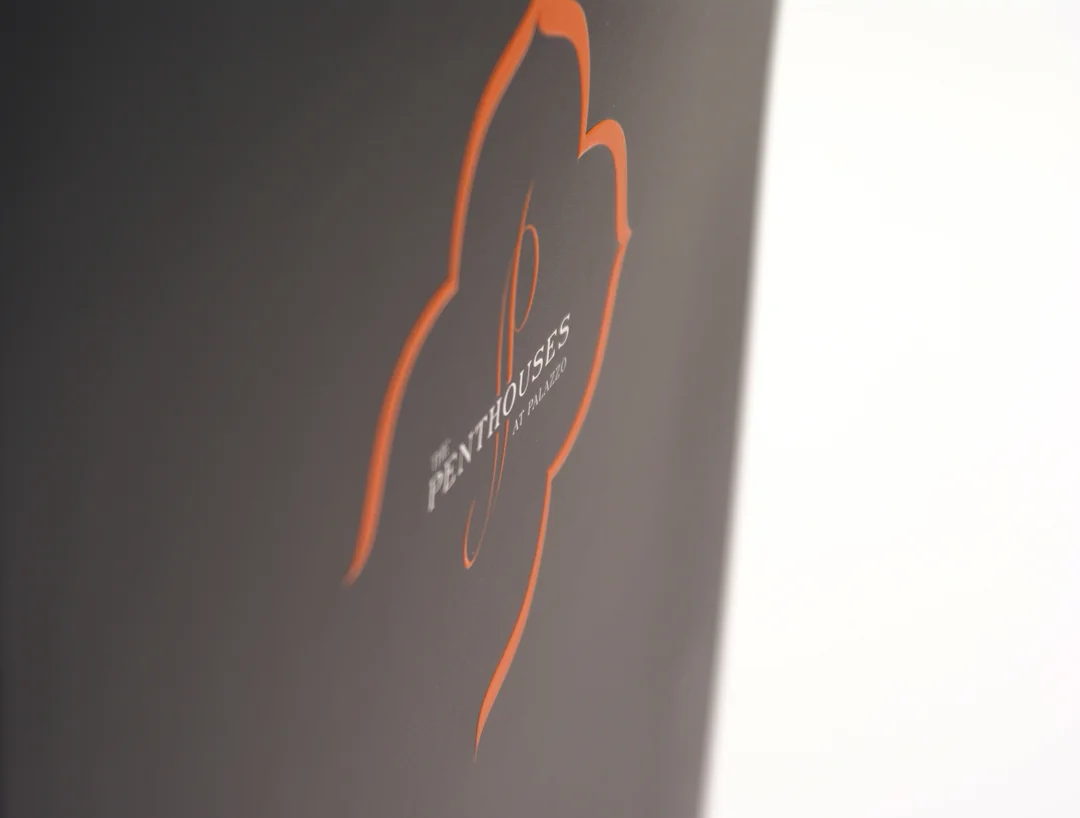 Detail of Embossing on Sales Materials
