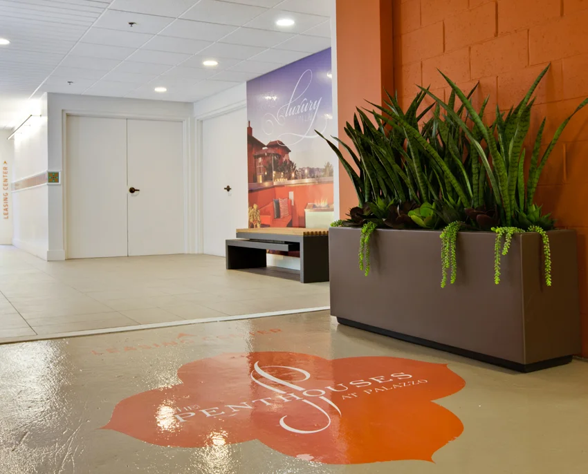 Wall & Floor Graphics - Garage Entry