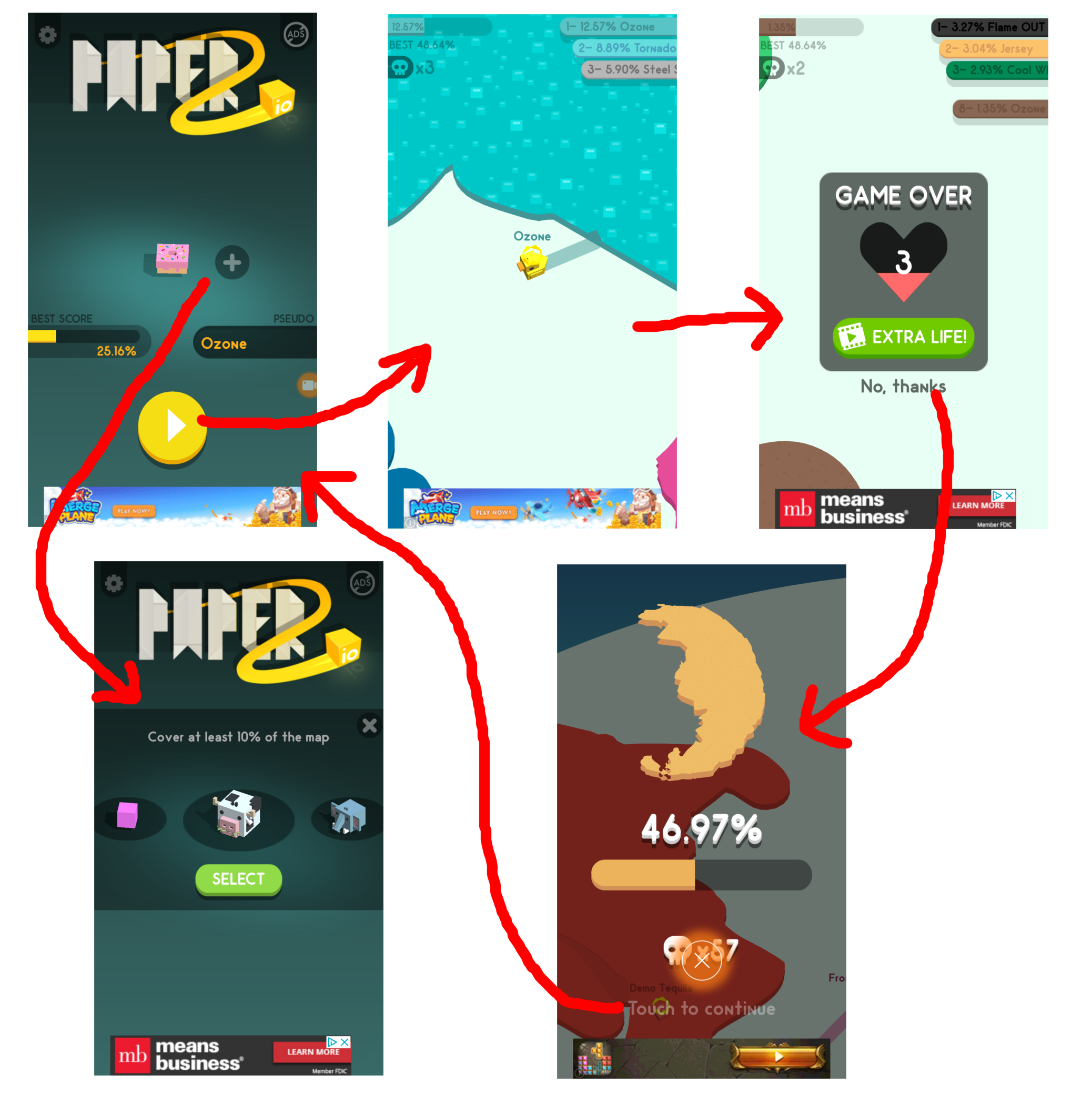 Paper.io 2 Teams Mode