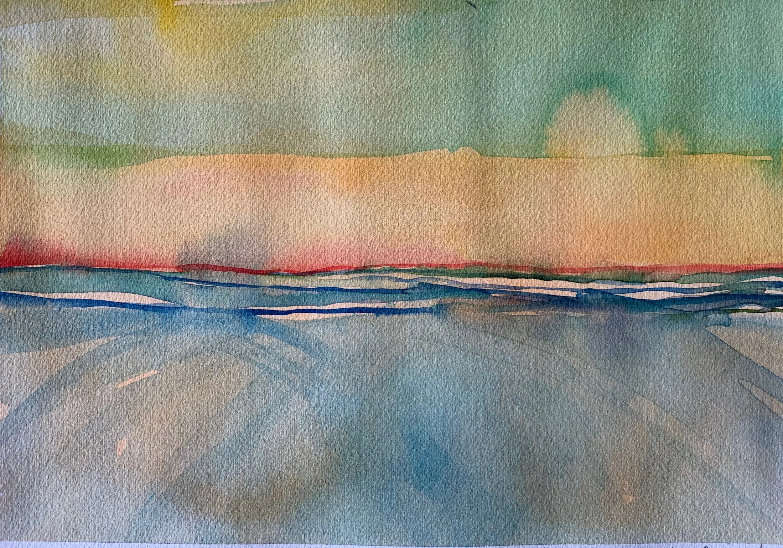 watercolor 9x13”