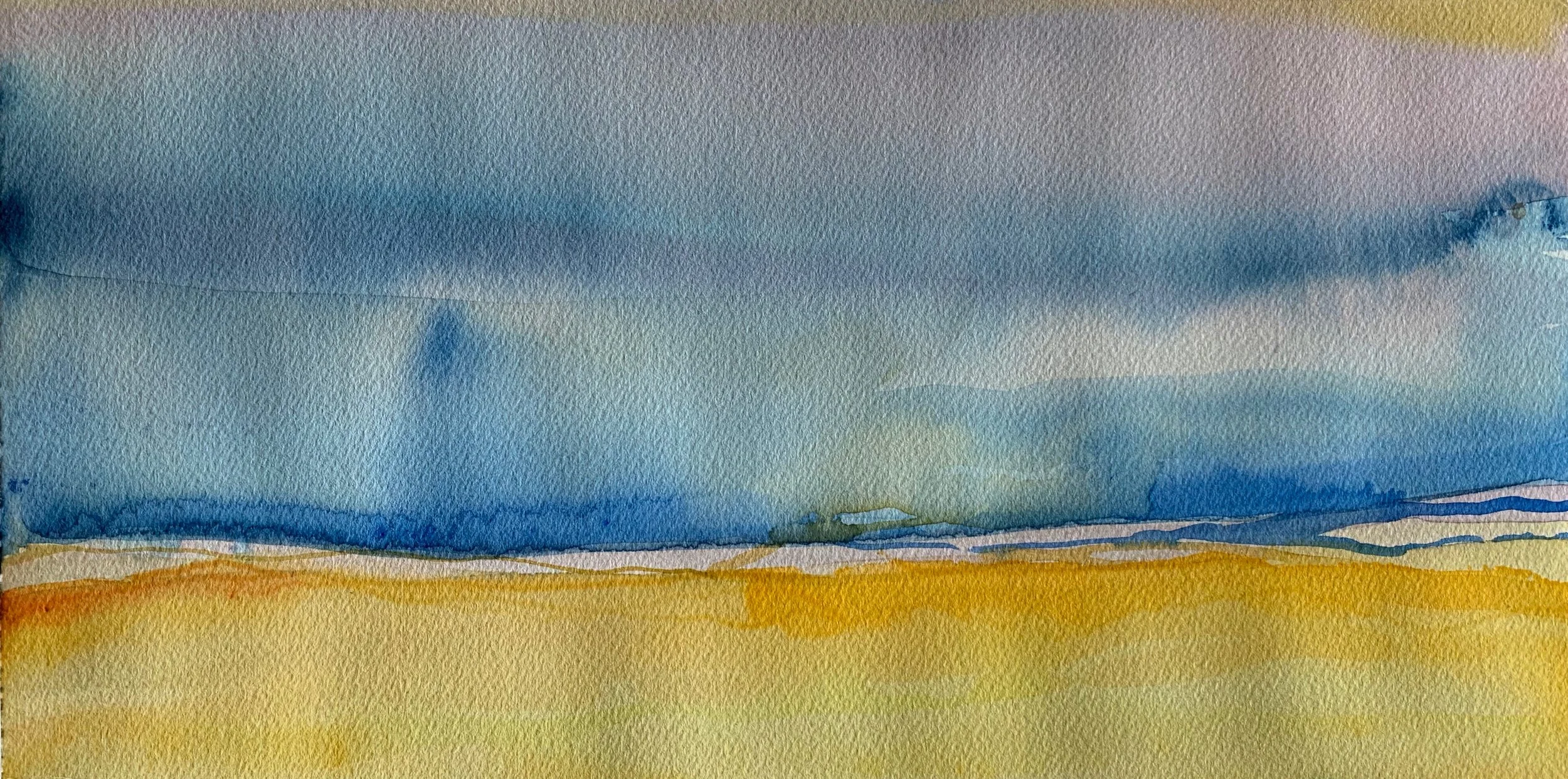 watercolor 7.5x14”