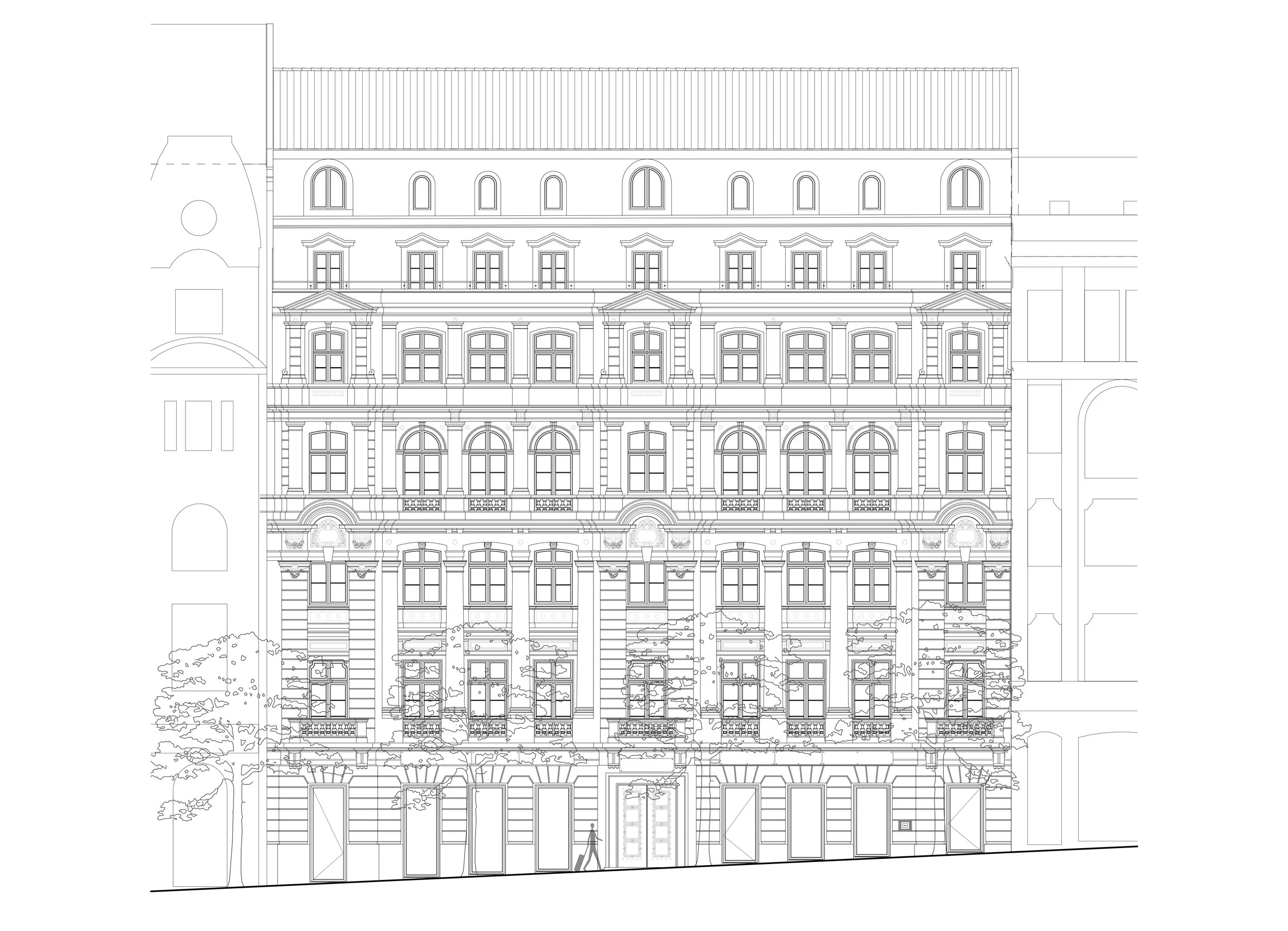 Alçado Avenida dos Aliados - proposta