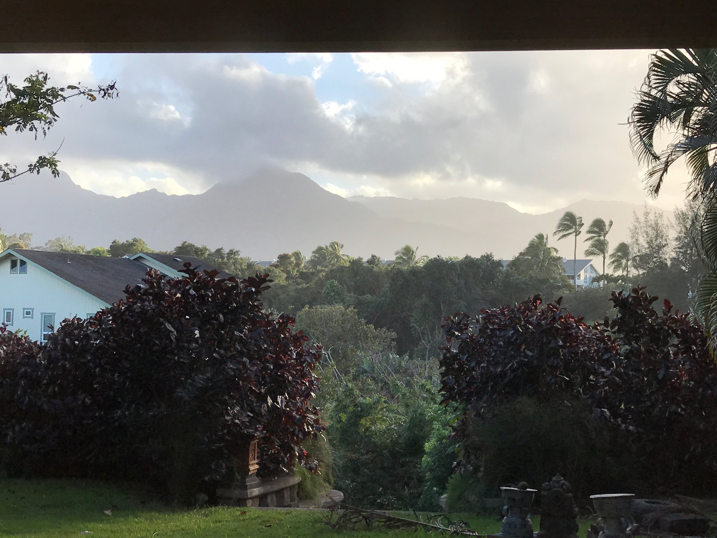View of the beautiful mountains from our backyard for the next few days