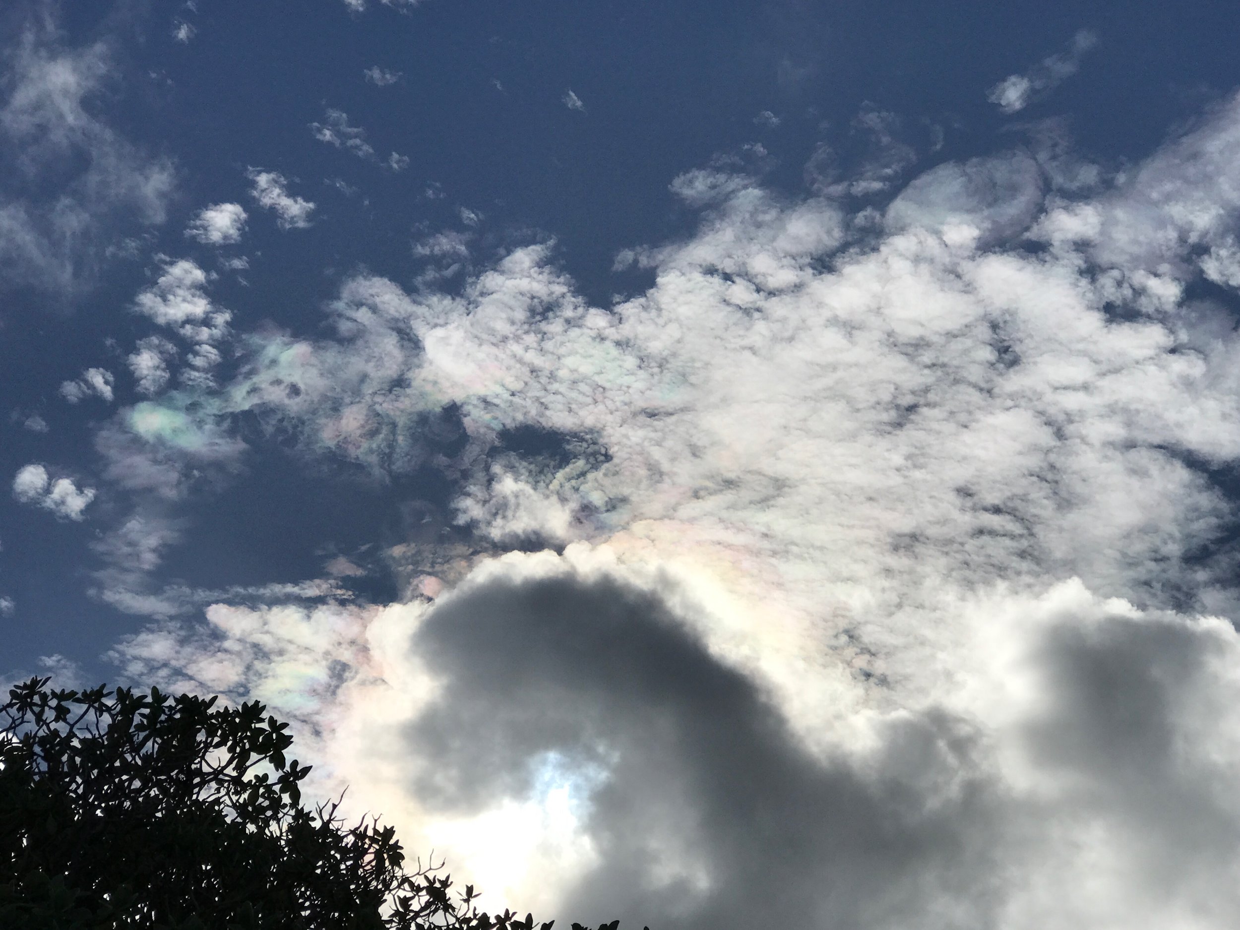 Amazing rainbow clouds in the magical land of Kauai