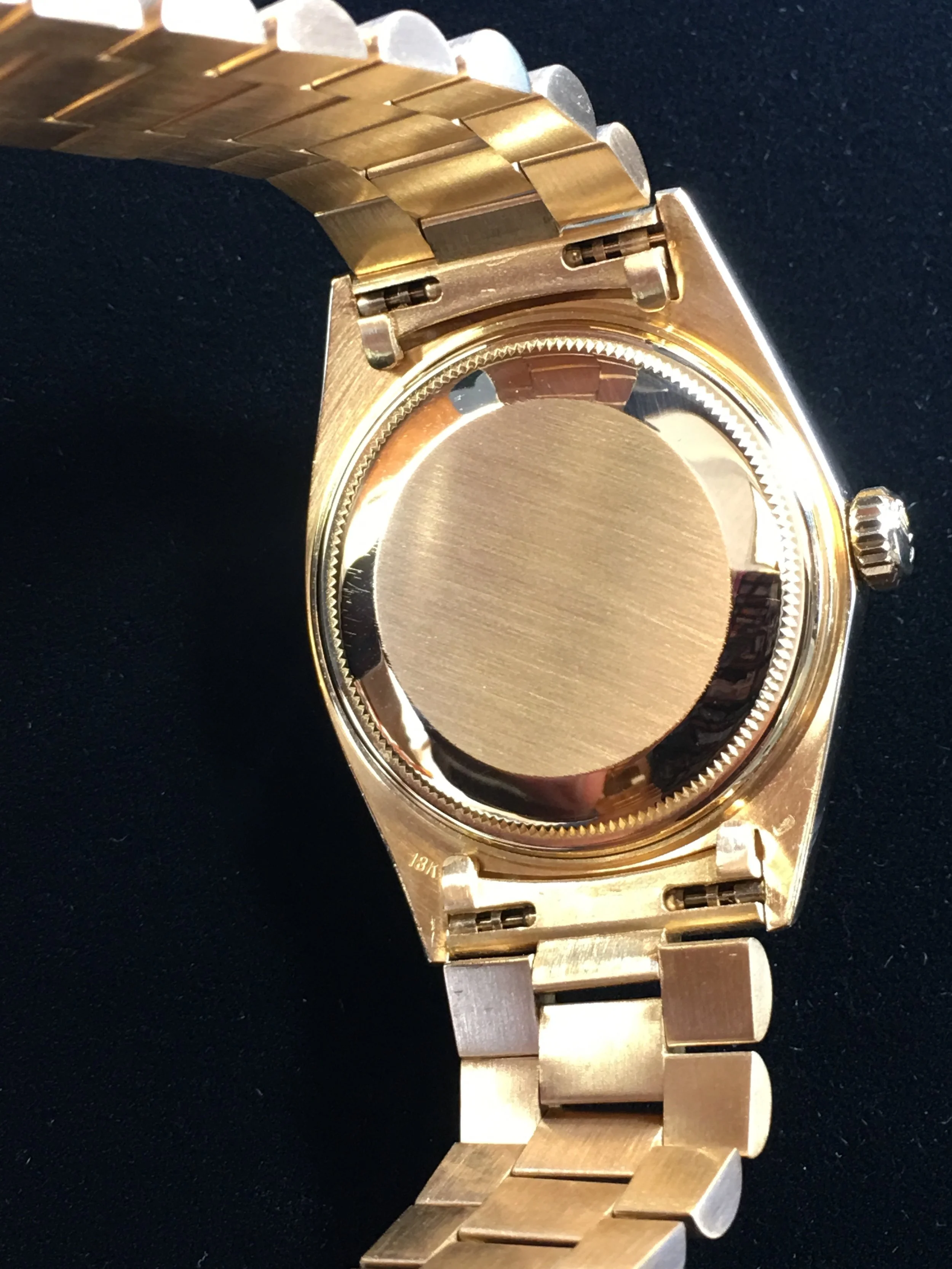 Rolex Day Date Presidential 18k. R. Wolf Fine Jewelry &amp; Watches.Back