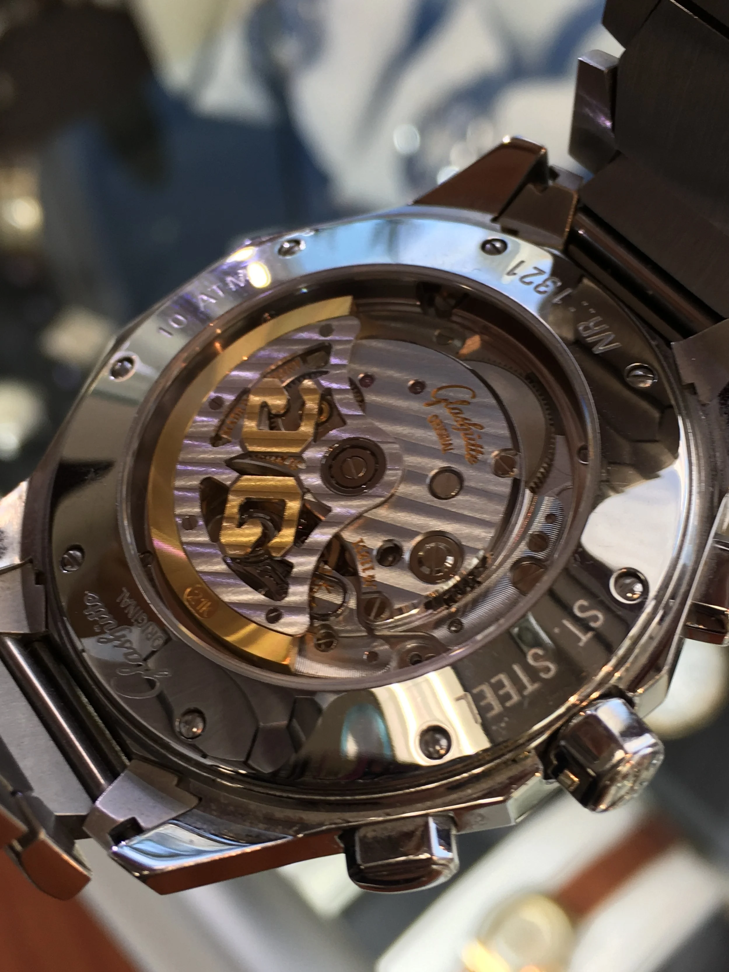 Glashutte Chronograph Automatic. R. Wolf Fine Jewelry &amp; Watches.Back